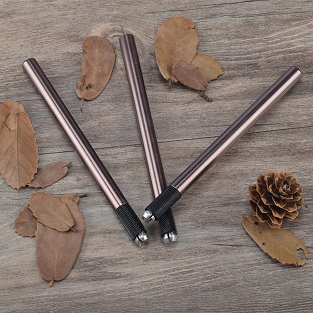 Professional Stainless Steel Microblading Tool Kit - 10Pcs Eyebrow Blade Handles for Permanent Makeup & Tattoo - Perfect for Salon, Spa & Home Eyebrow Shaping