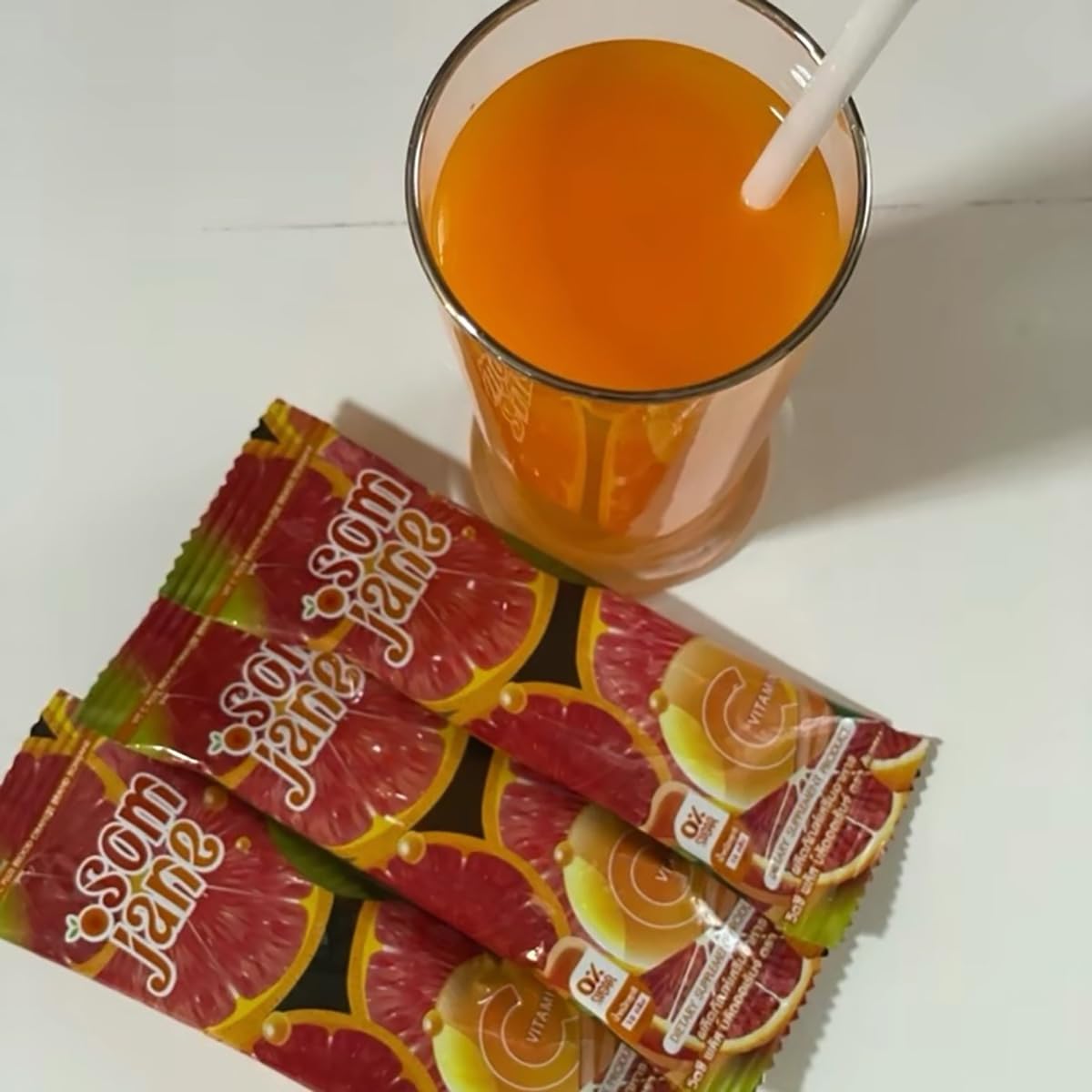 Jenny Som Jane Vitamin C Plus Blood Orange 30 Sachets - Hydrating & Nourishing Skin Care Pack (3-Pack) | Brightening Treatment for Dull Skin | Free Beauty Gift Included | Perfect for Daily Skincare Routine & Travel