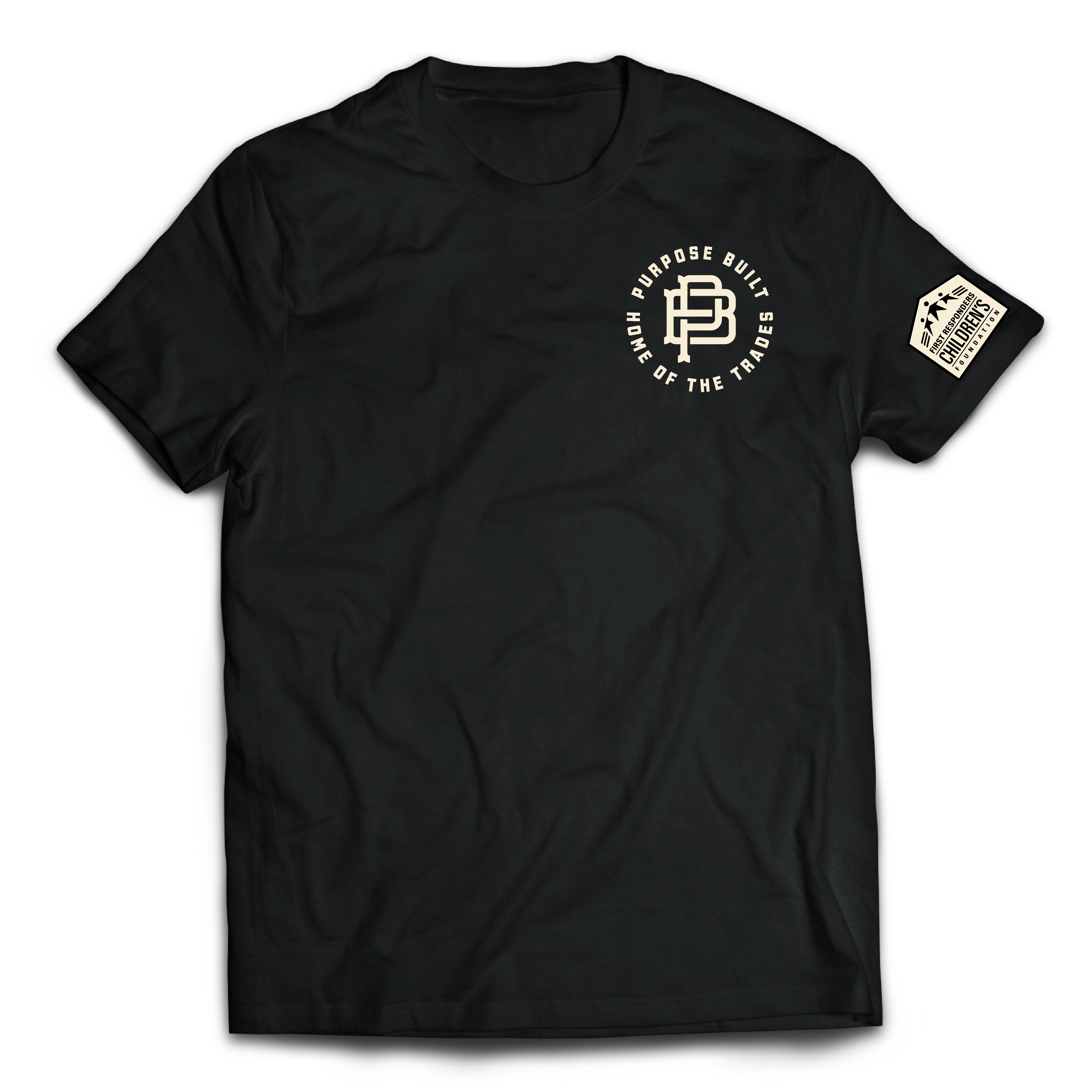 Rods & Rigs Charity T-Shirt - Black Cotton Tee for Fishing Enthusiasts | Perfect for Outdoor Adventures & Charity Events