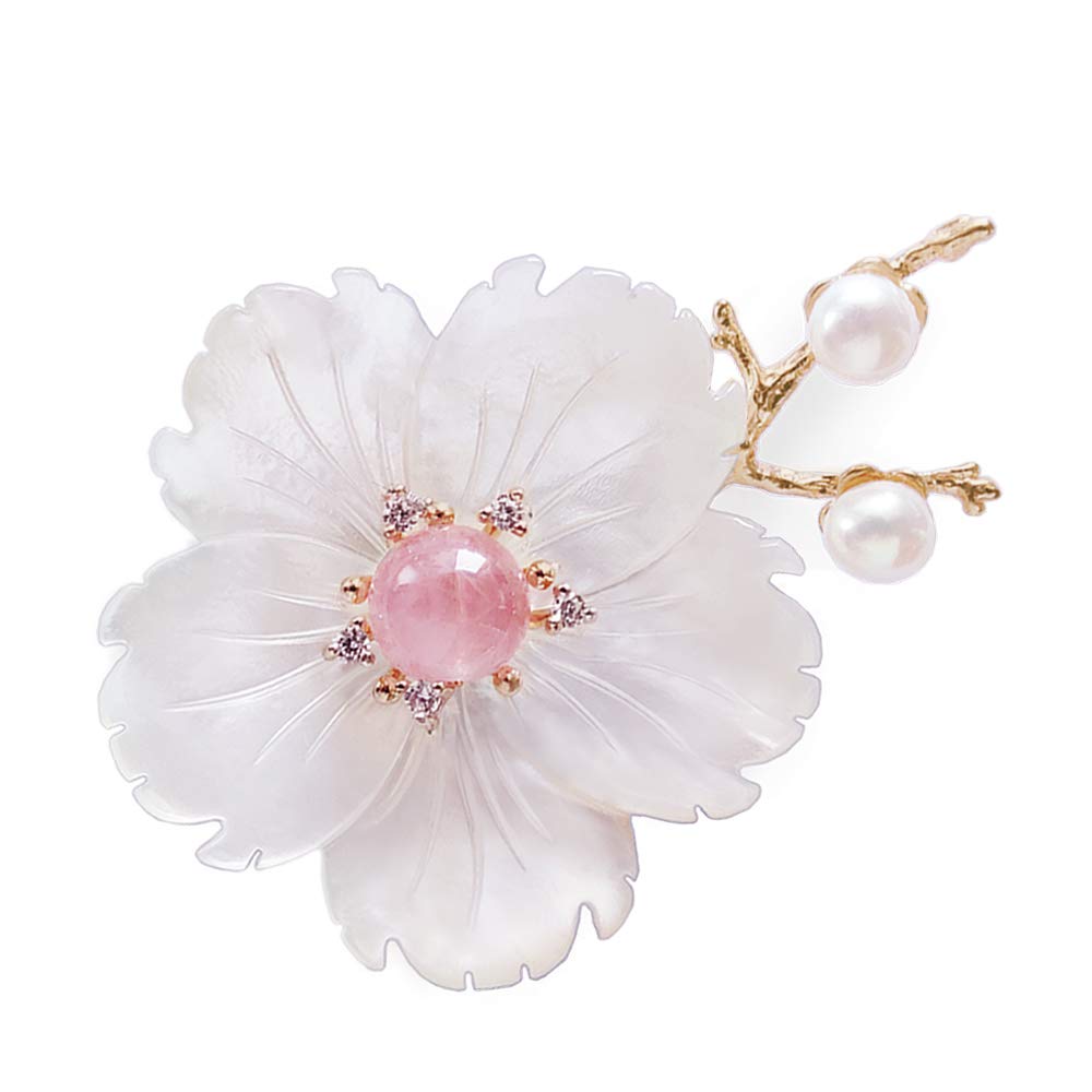 Elegant Crystal Flower Brooch Pin for Women - Sparkling Blossom Lapel Jewelry Gift for New Year, Christmas & Special Occasions | Perfect for Dresses, Suits, Coats & Fashion Accessories