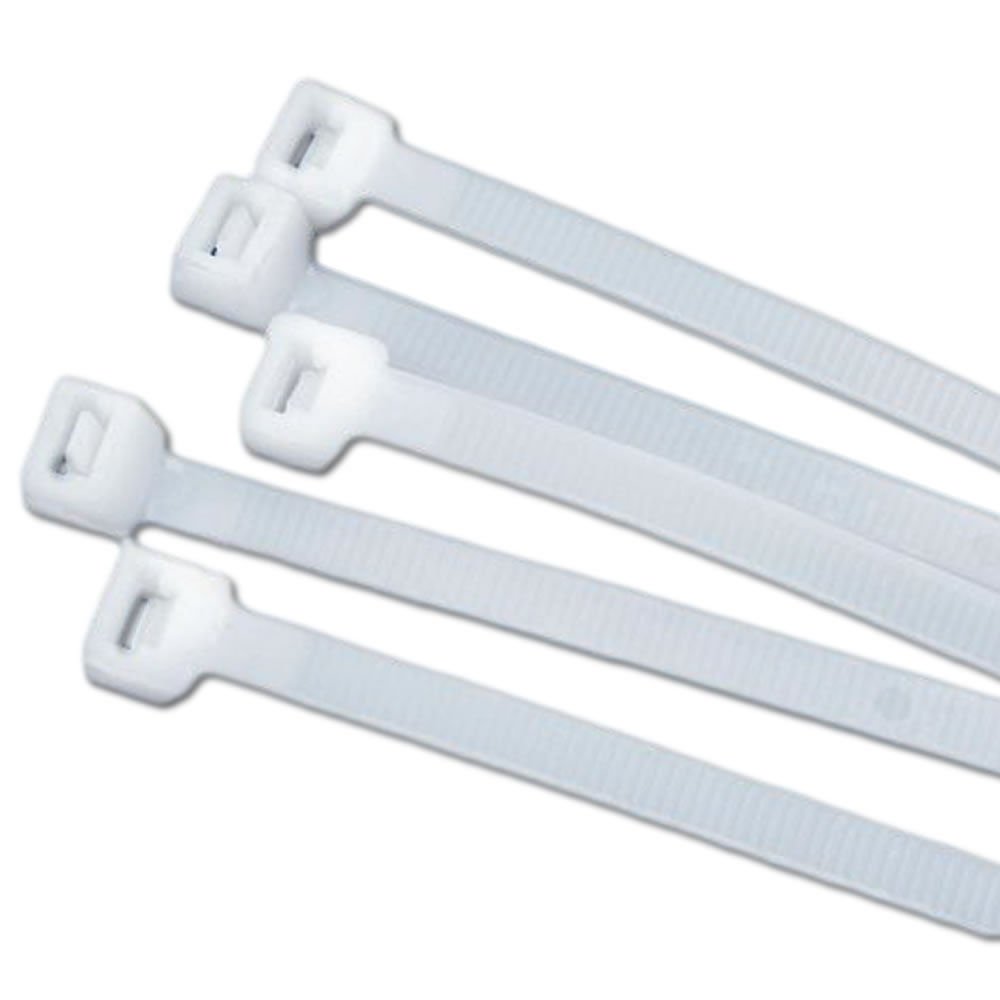 100 Pack Natural Nylon Cable Ties 2.5 x 100mm (4 Inch) - Heavy Duty Wire Ties for Organizing Cables, Wires, and Household Items - Perfect for Home, Office, and DIY Projects