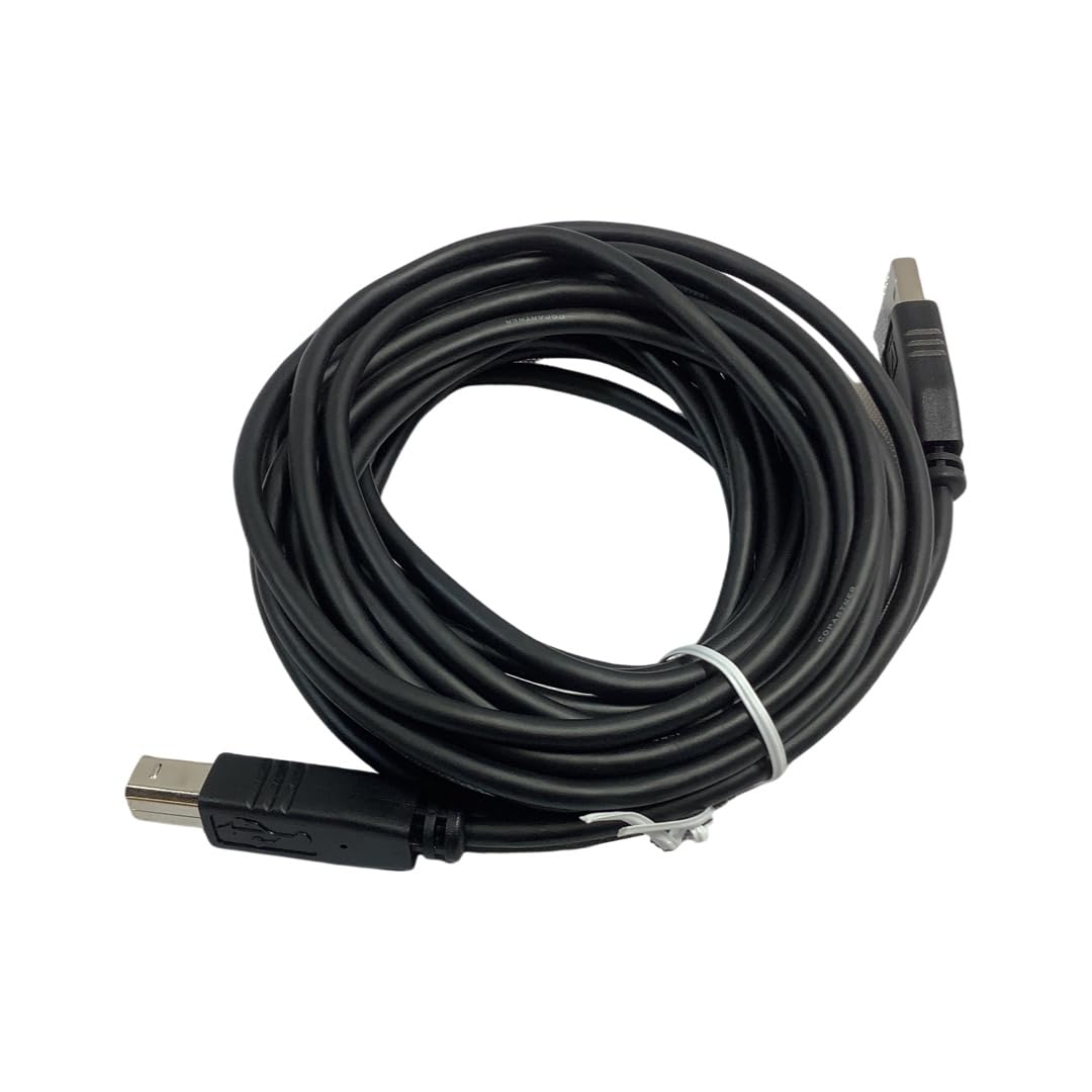 IBM 16-Ft USB 2.0 Printer Cable Type A to B Male to Male (07K48) - High-Speed Data Transfer for Printers, Scanners & Office Devices