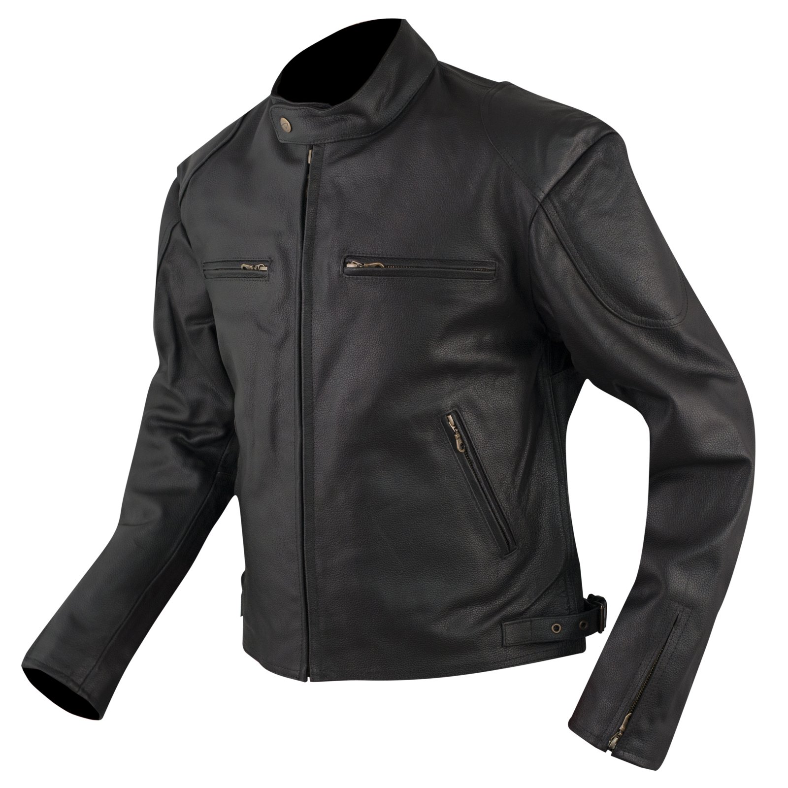 Premium Genuine Cowhide Leather Motorcycle Jacket for Men & Women - All Season Biker Jacket with CE Armor - Black Riding Gear for Harley, Cruiser & Sports Bikes (Perfect for Commuting, Road Trips & Motorcycle Events)