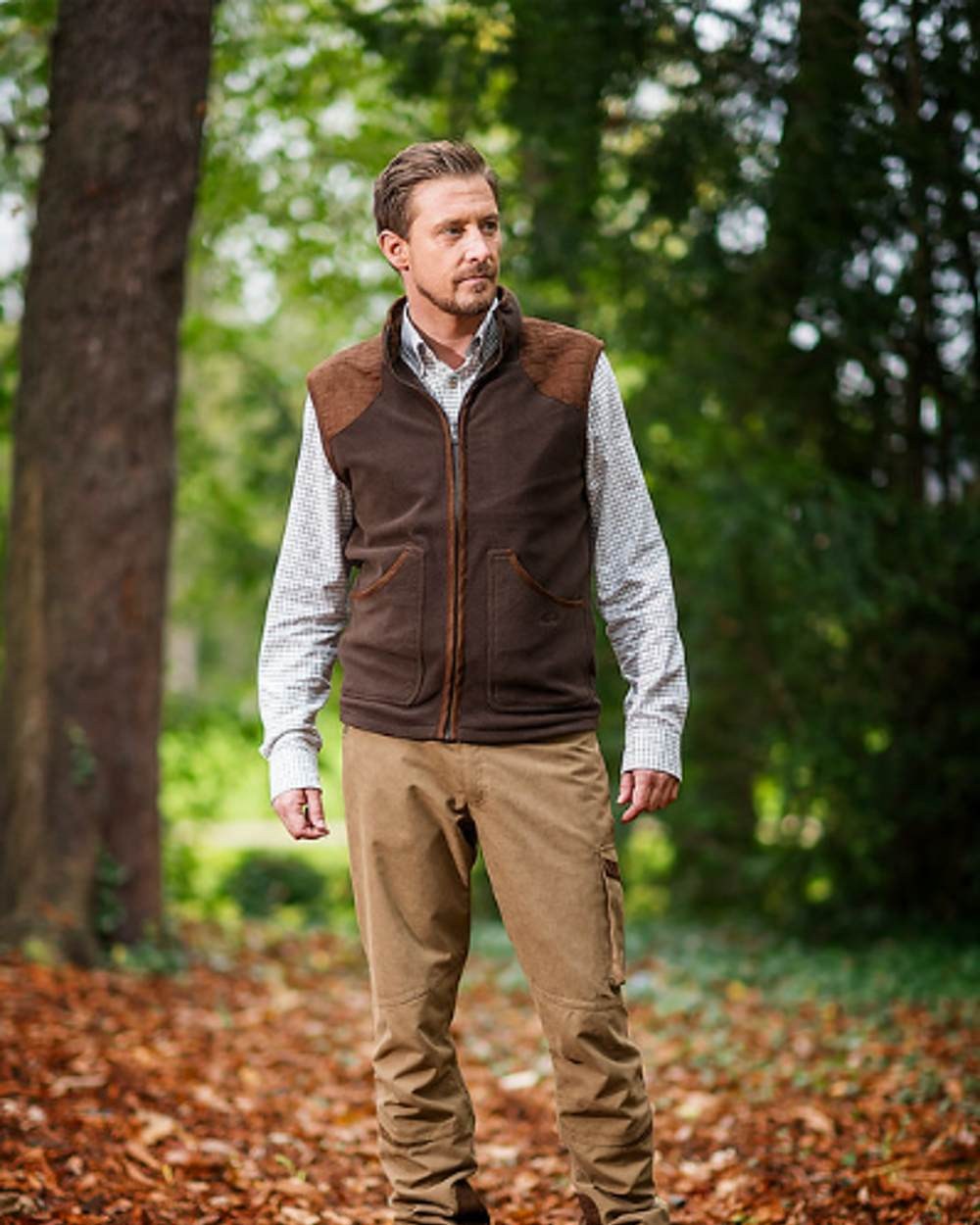 Baleno Newington Fleece Gilet Vest for Men - Lightweight Warm Winter Layering for Outdoor Hiking & Casual Wear