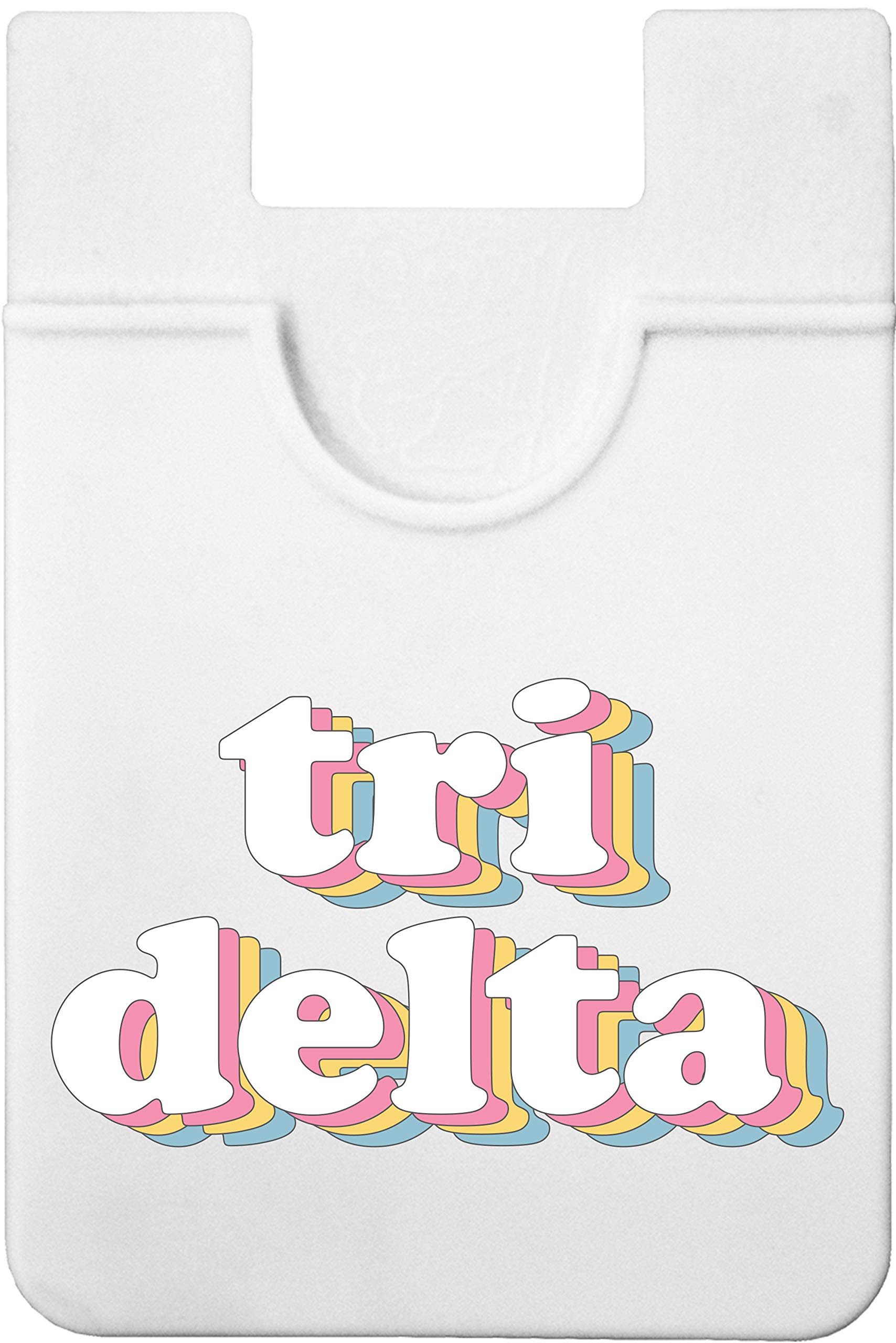 Delta Delta Delta Sorority Koala Pouch - Retro Design Phone Wallet Stick On - Ultra Thin Lightweight Card Holder for iPhone & Android - Perfect for Greek Life, Campus Events & Everyday Use