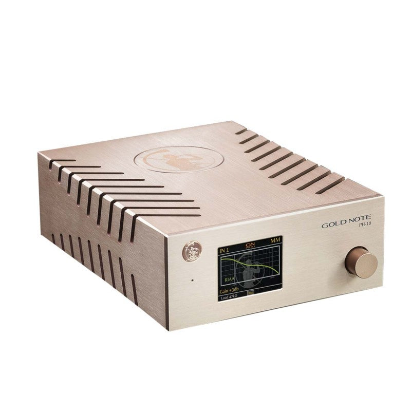 Gold Note PH-10 MM/MC Phono Preamplifier - High-End Vinyl Record Player Preamp for Audiophiles - Perfect for Home Audio Systems & Vinyl Collections