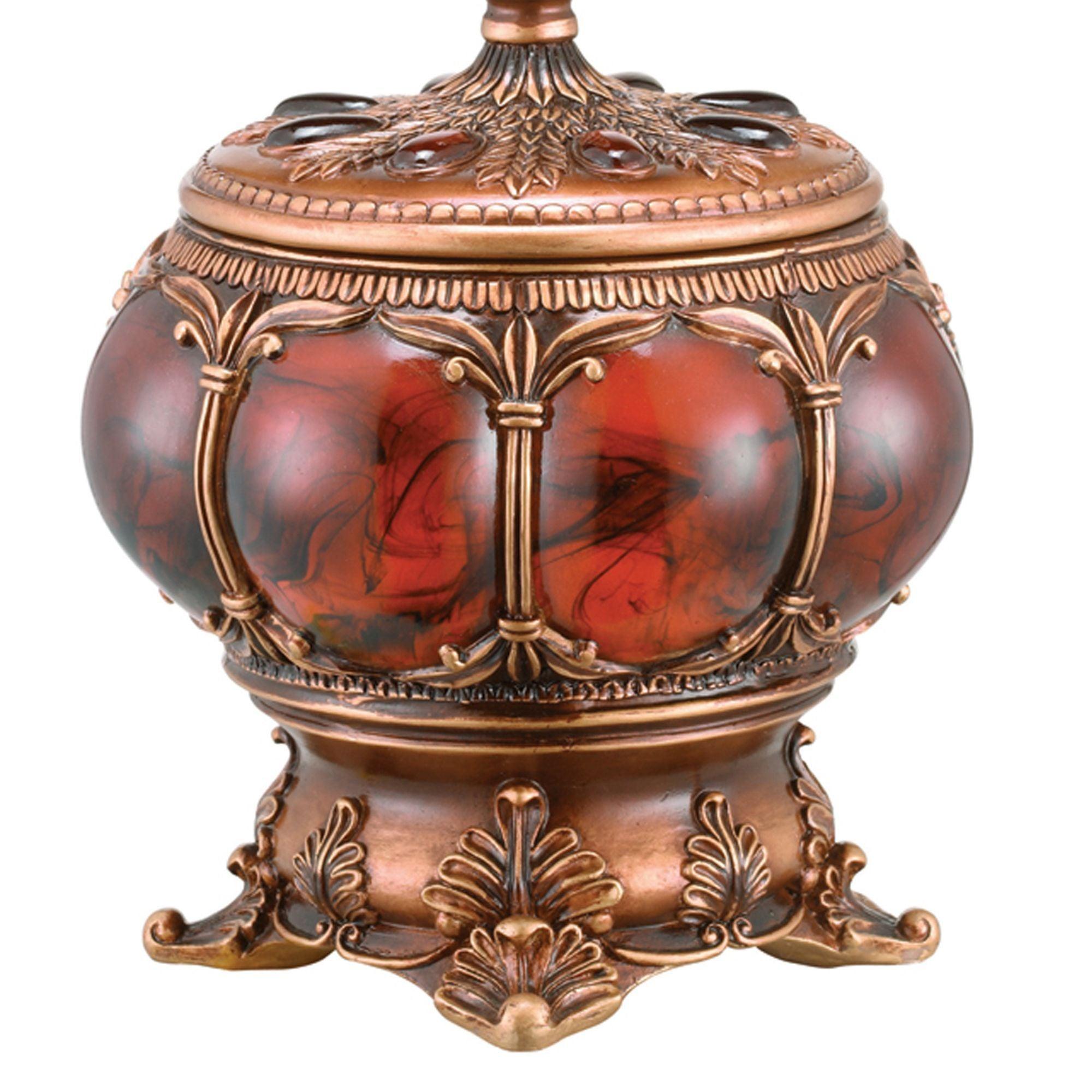 11.5 Inch Tall Decorative Jewelry Box with Multiple Designs & Elegant Accents - Perfect for Jewelry Storage, Gift Giving & Home Décor