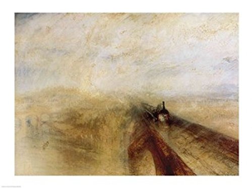BrainBoosters J.M.W. Turner Rain Steam & Speed Poster Print - 36x24 Inches Large Wall Art - Perfect for Living Room, Bedroom, Office & Classroom Decor