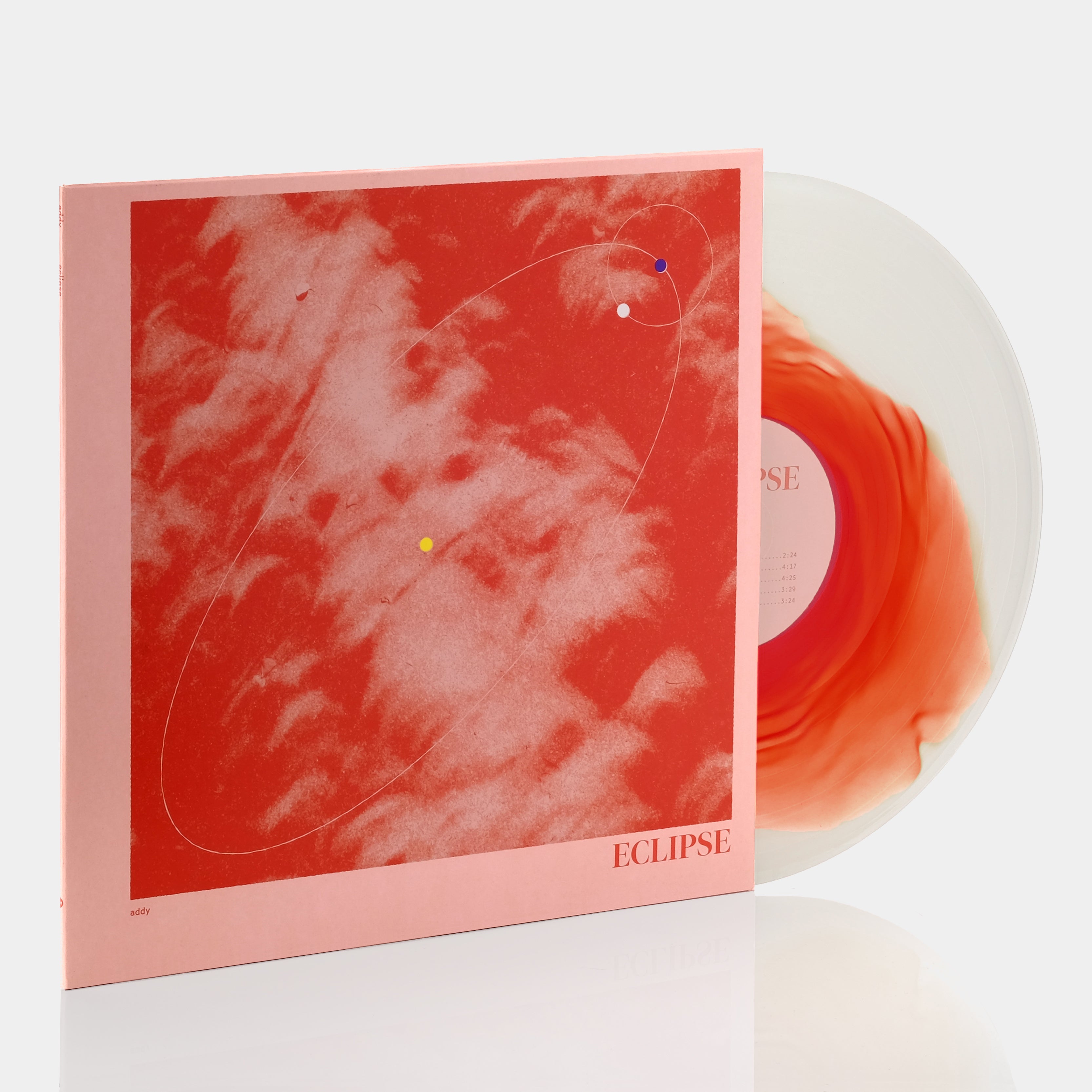 Addy Eclipse LP - Red & Cloudy Clear Vinyl Record | Limited Edition Collectible Music Album | Perfect for Vinyl Enthusiasts & Home Decor
