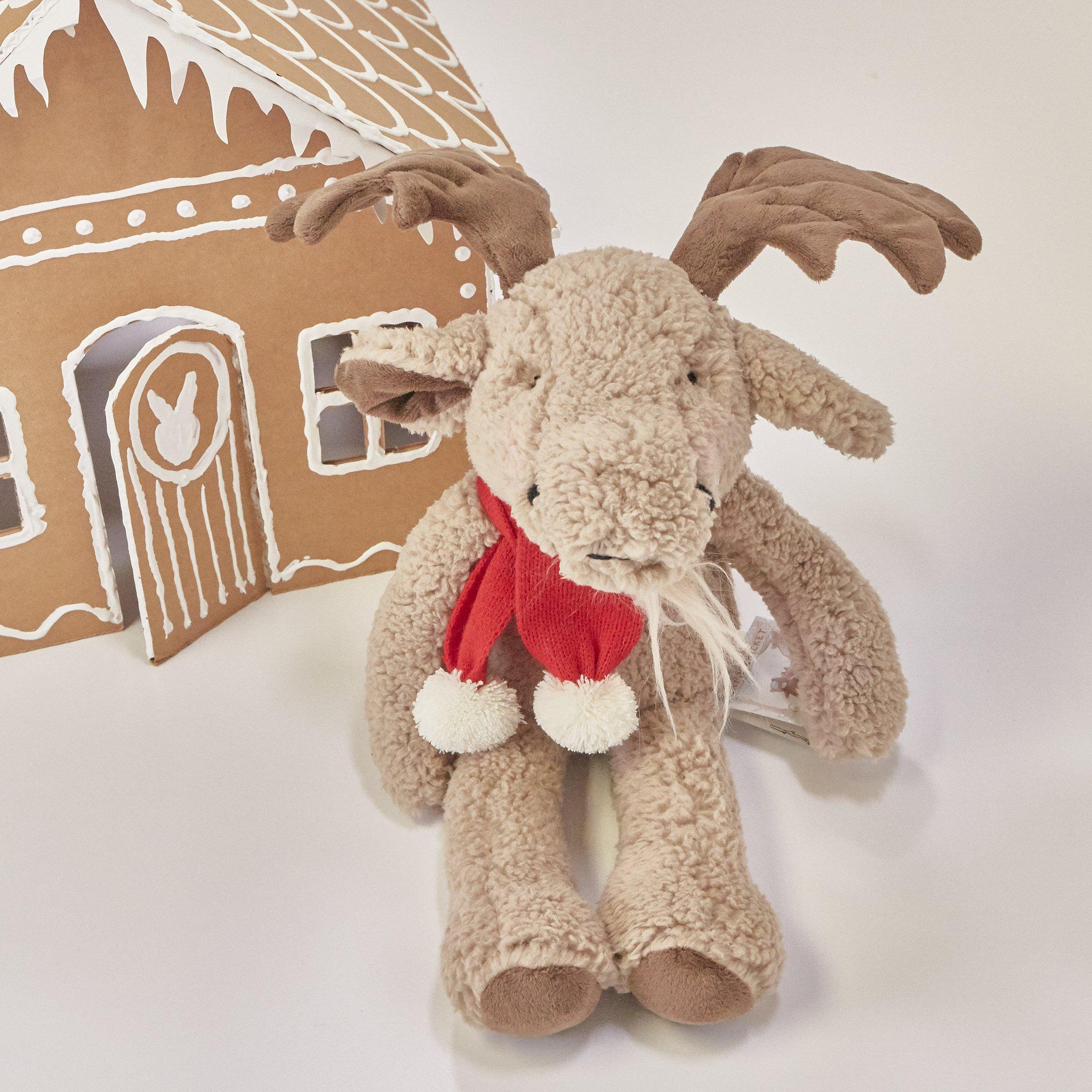 Limited Edition Holiday Bruce the Moose Collectible - Rare Retired Moose Figurine for Christmas Decor & Gift Giving