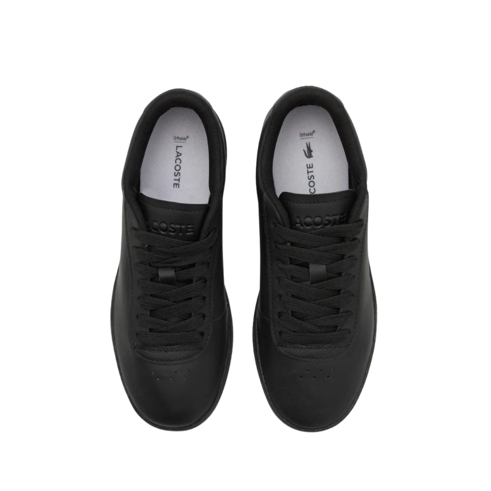 Lacoste Baseshot Evo 125 1 SMA Black Black Sneakers - Men's Casual Shoes for Running, Walking & Everyday Wear | Comfortable Athletic Footwear for Gym, Work & Travel