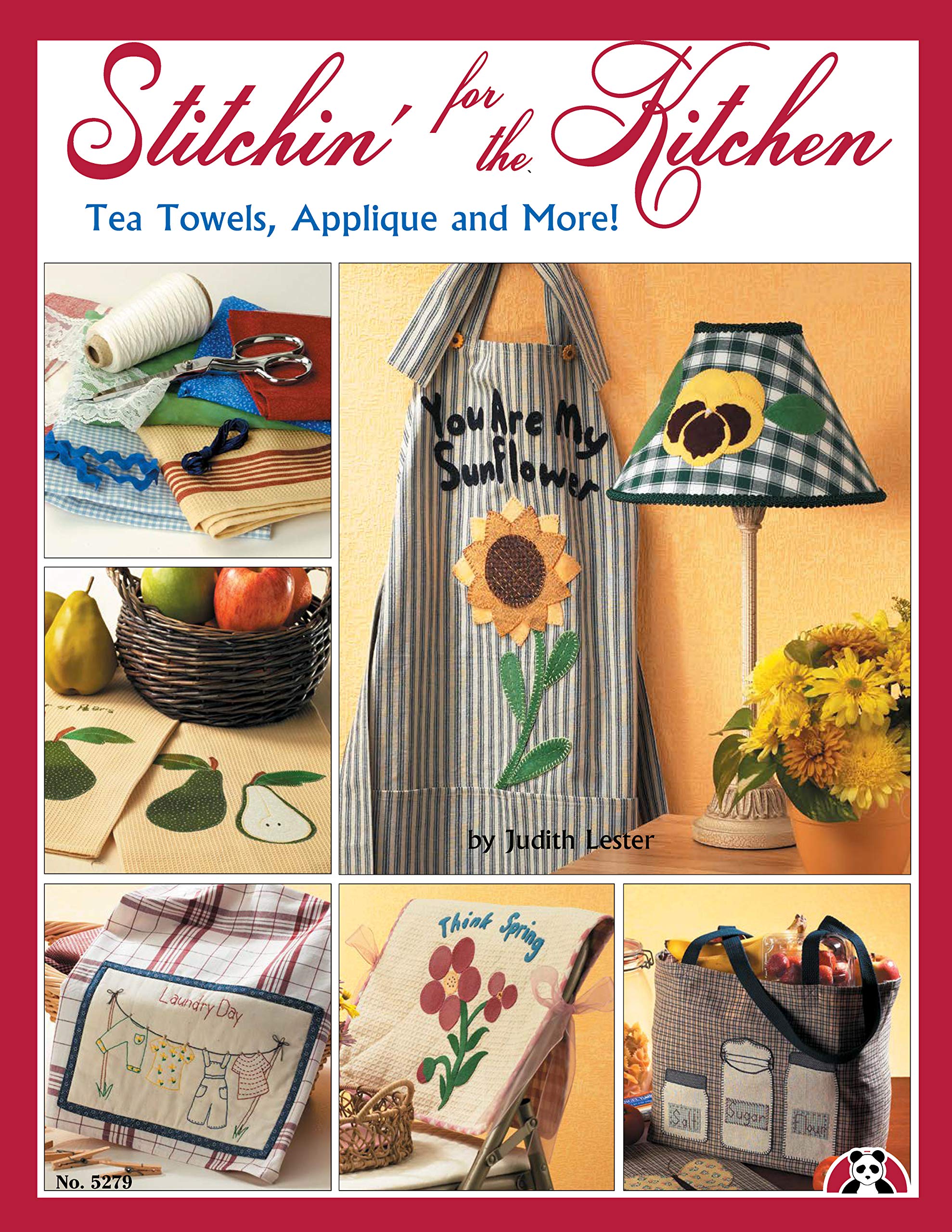 Stitchin' for the Kitchen: Tea Towels, Applique & More! (Design Originals) - Traditional, Seasonal & Fun Embroidery Designs for Home Decor, Tote Bags, Wall Hangings & Tablecloths | Perfect for DIY Projects, Gift Ideas & Farmhouse Style Decor