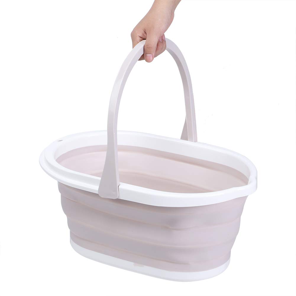 Premium PP Mop Bucket with Comfort Grip - Durable & Practical Light Pink Water Bucket for Home Cleaning | Ideal for Mopping Floors, Washing Cars & Household Chores