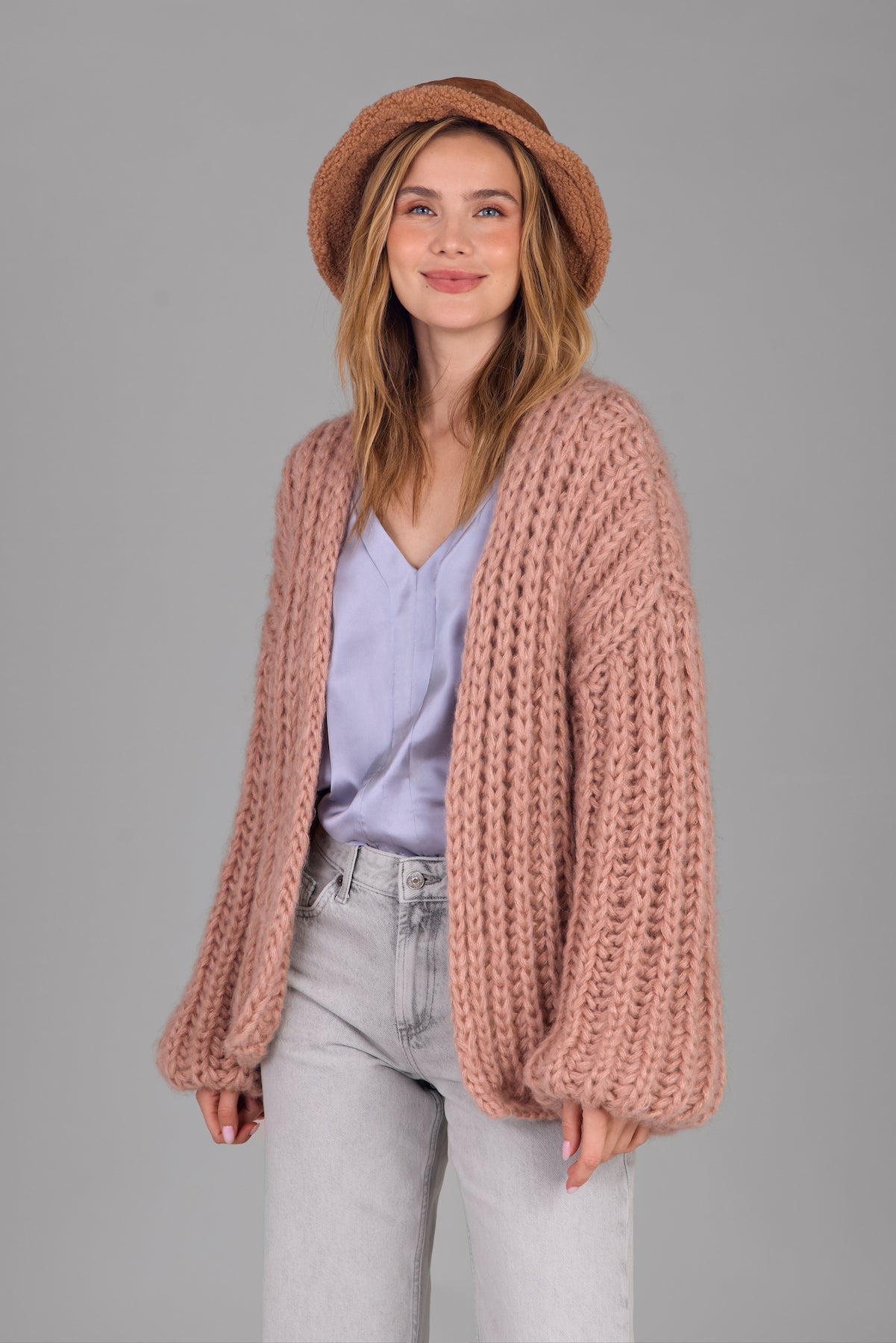 Chunky Knit Oversized Cardigan Sweater for Women - Soft Cozy Winter Sweater - Perfect for Fall & Winter Layering, Lounging at Home, and Coffee Dates
