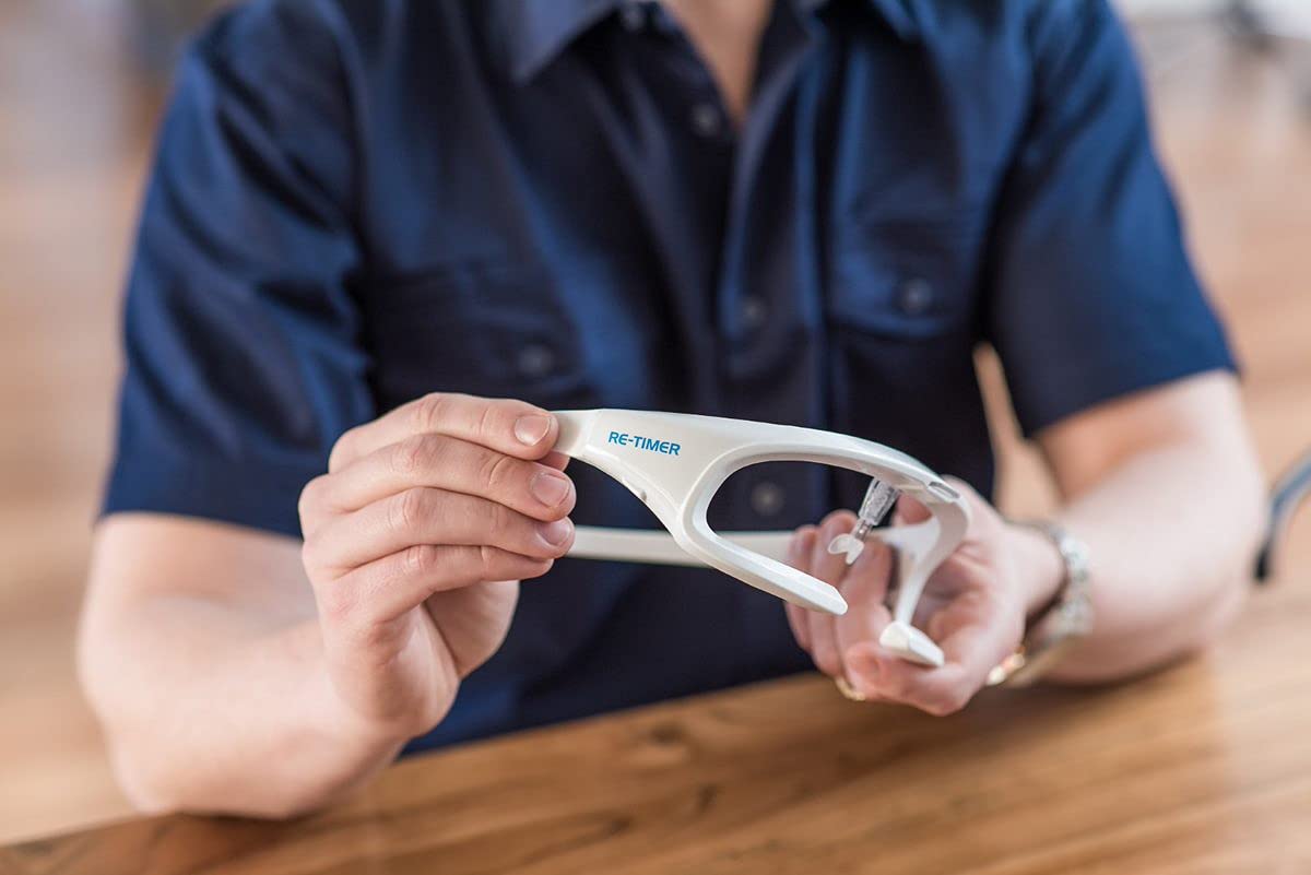 Re-Timer Light Therapy Glasses Gen 2 - Australian-Made Sleep Aid for Jet Lag & Insomnia Relief, Clinically Proven, Doctor Recommended (VAT Exempt) - Improve Sleep Quality for Shift Workers & Travelers