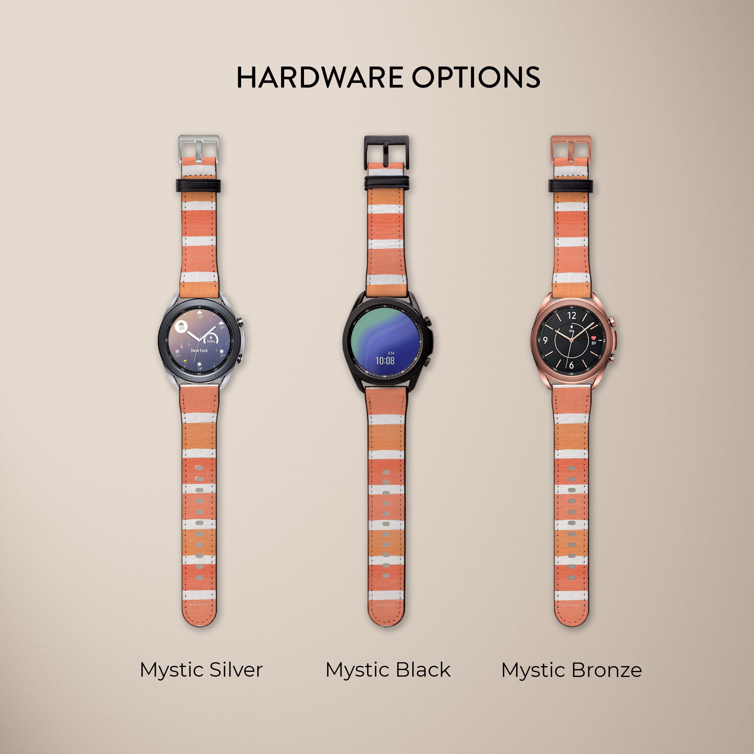 Galaxy Watch Band with Sunset Stripes Design - Stylish & Durable Replacement Strap for Samsung Galaxy Watch - Perfect for Workouts, Daily Wear & Outdoor Activities