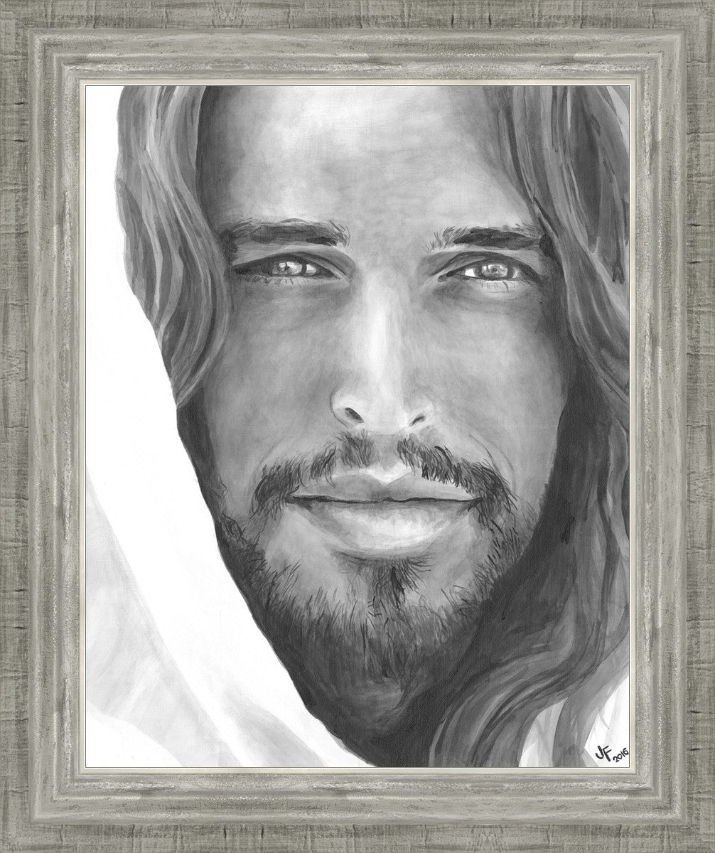Jenny Fowler Christ Portrait - Religious Wall Art for Home Decor, Church & Office - Inspirational Christian Gift & Spiritual Decor