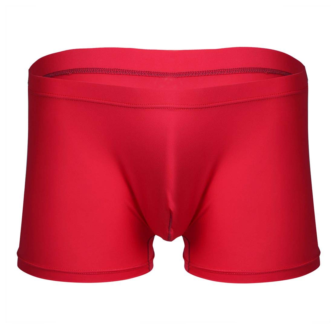 Men's Ice Silk Ultra Thin Boxer Briefs with Bulge Pouch - Breathable & Comfortable Underwear for Daily Wear, Workout & Sleep
