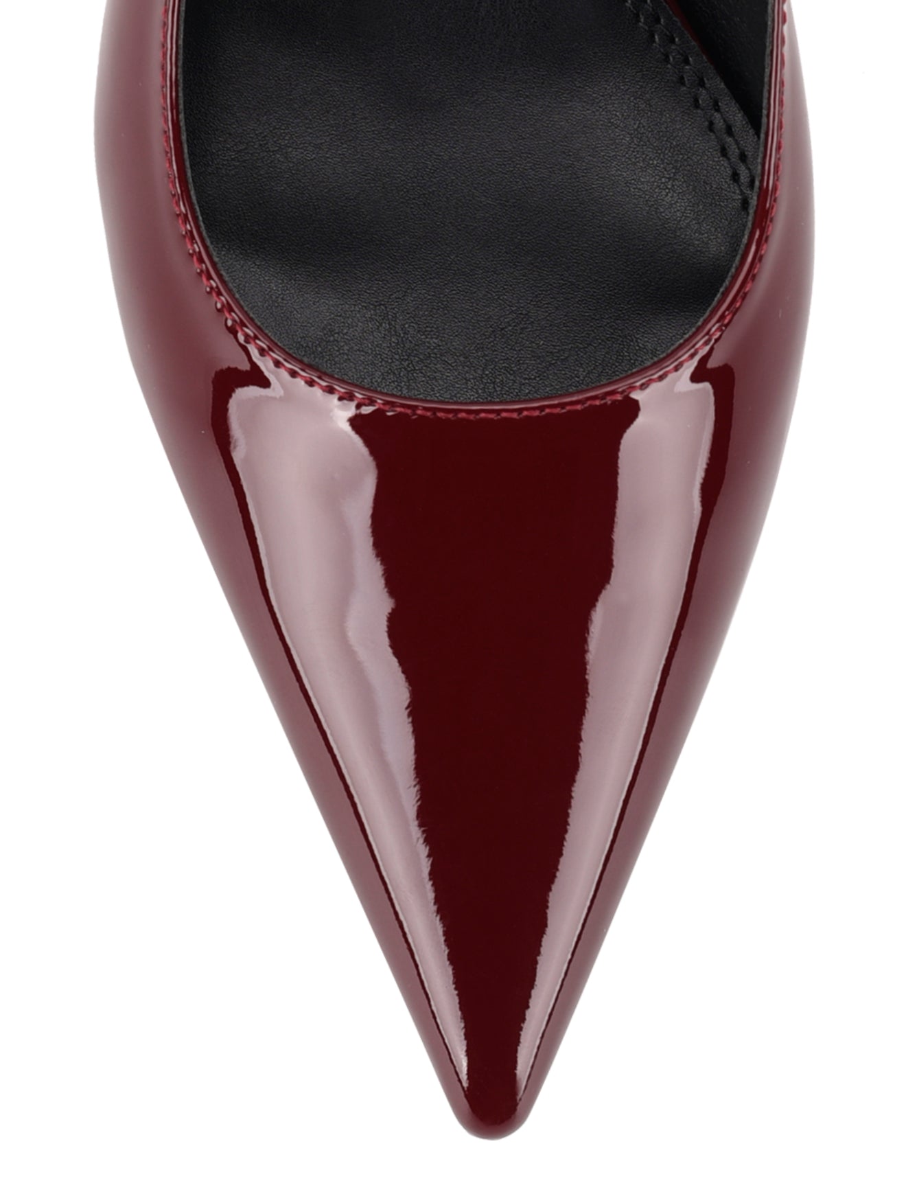 Yohana Women's Heeled Slingback Sandals - Wine Red Patent Leather Pumps for Party, Wedding & Evening Wear