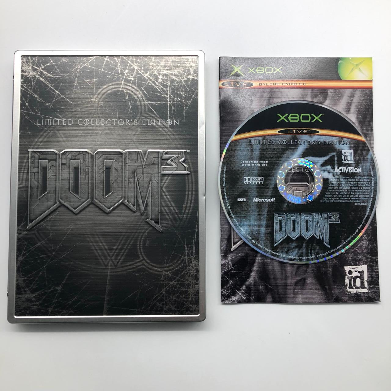 Doom 3 Xbox Original Game Limited Collector's Edition with Manual - Perfect for Horror Game Fans & Retro Gaming Collectors