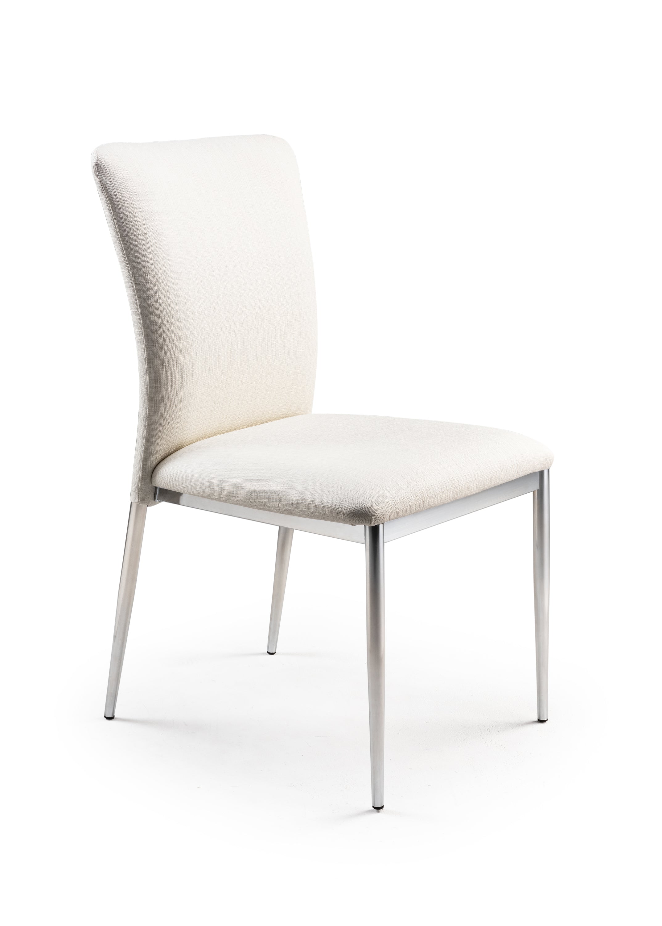 Modern Faux Leather Side Chairs Set of 2 - Soft White Upholstered Dining Chairs for Kitchen, Dining Room & Office - Comfortable & Stylish Seating Solution