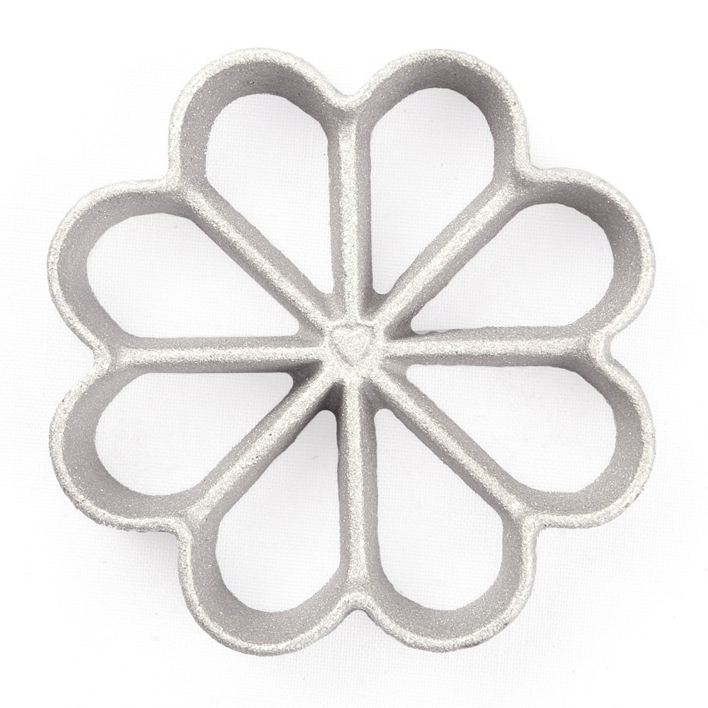 Honey-Can-Do Small Rosette Iron - Mini Waffle Cone Maker for Homemade Desserts | Perfect for Ice Cream Cones, Crepes & Pastries | Kitchen Baking Tool for Parties & Family Gatherings