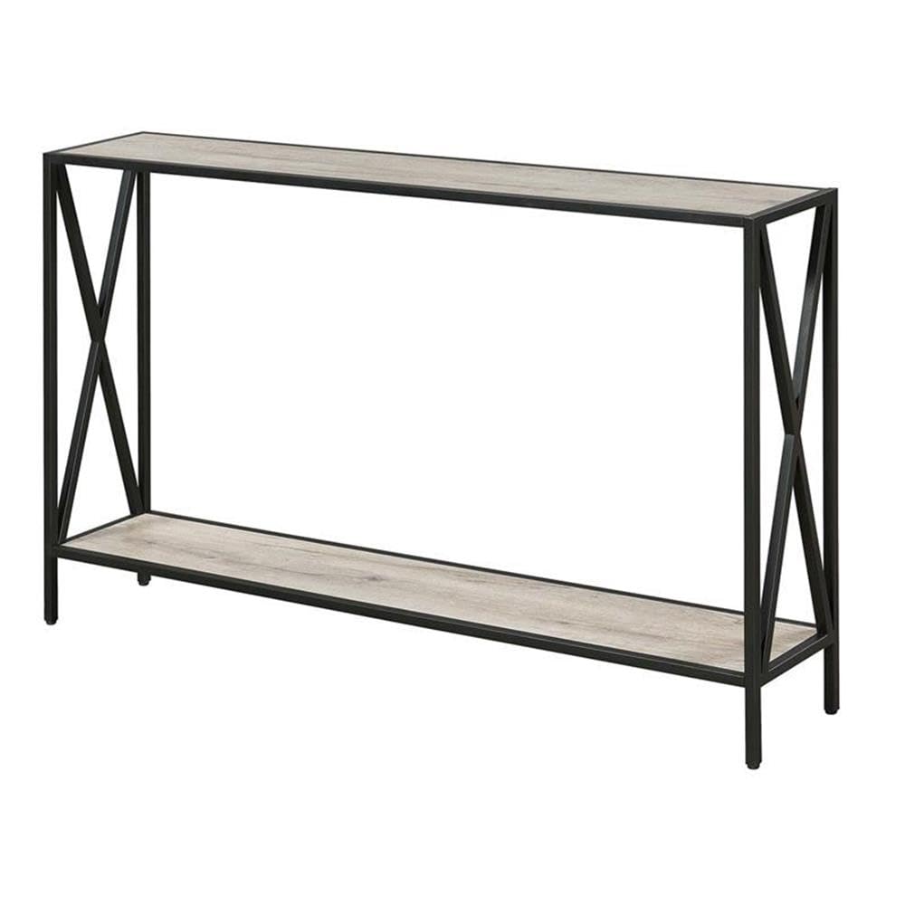 Pemberly Row Contemporary Console Table - Brown Wood Finish for Entryway, Living Room & Hallway Decor