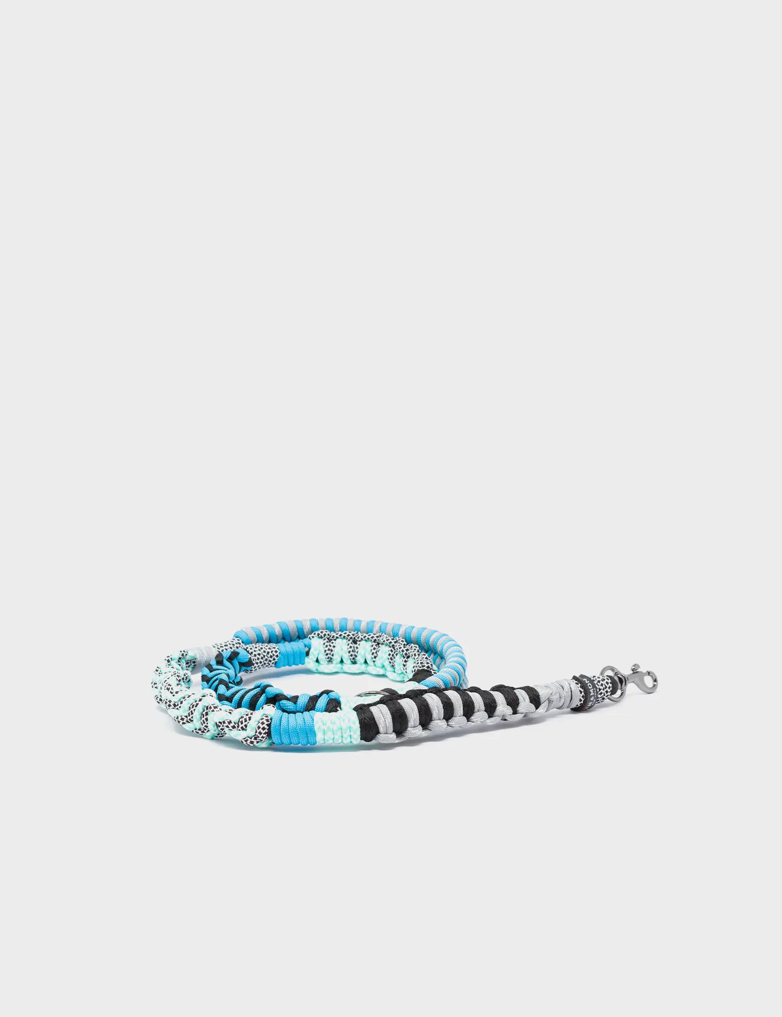 Detachable Shoulder Strap - Light Blue & Black Handwoven Paracord for Backpacks, Bags & Outdoor Gear | Durable & Adjustable for Hiking, Travel & Everyday Use