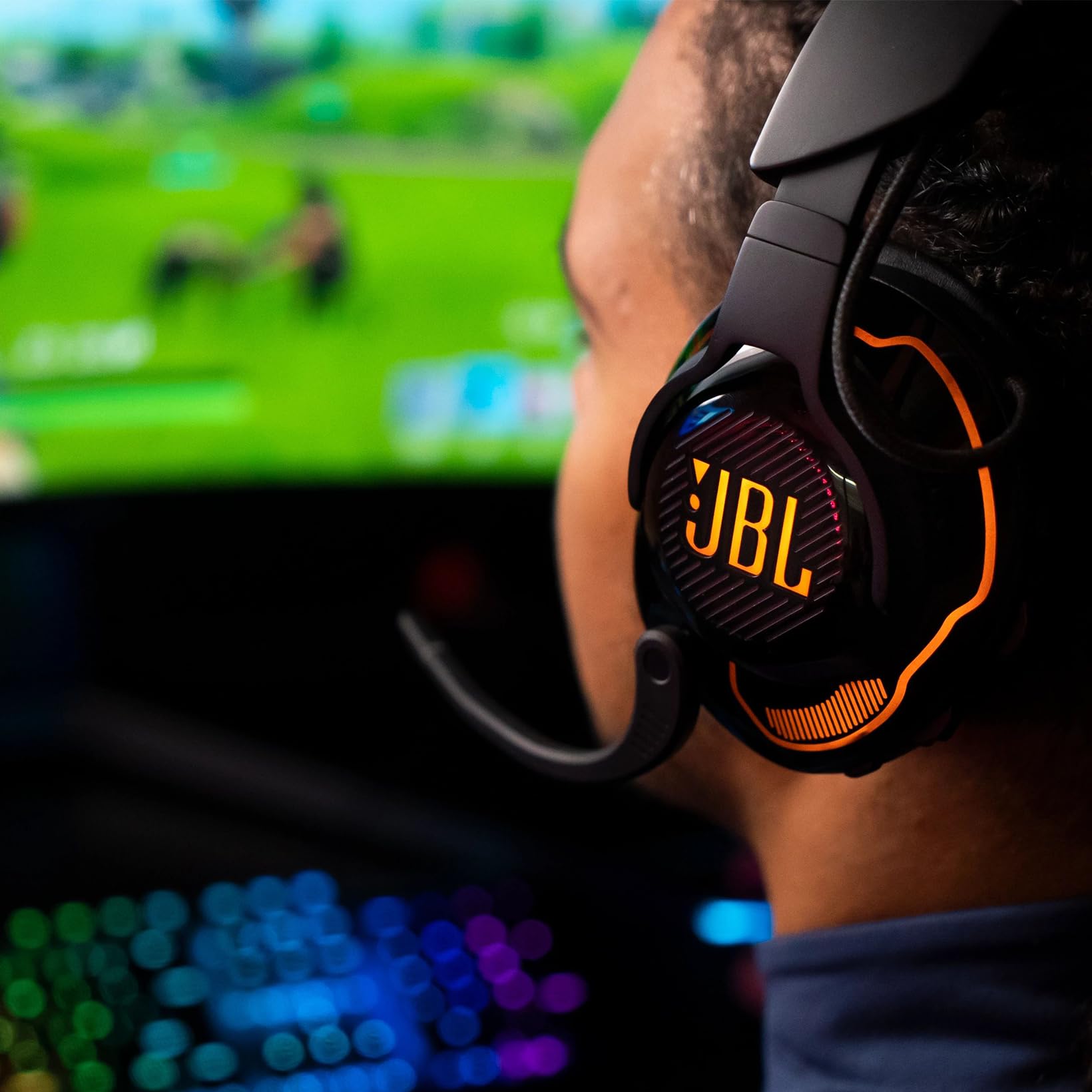 JBL Quantum 910 Wireless Gaming Headset with Active Noise Cancelling, Bluetooth, 30-Hour Battery & Detachable Mic - Black | Perfect for PC, PS5, Xbox & Mobile Gaming