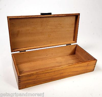 Handcrafted Wooden Jewelry Box with Finger Joints - Elegant Trinket & Letter Storage Organizer - Perfect for Gifts, Home Decor, and Keepsake Organization