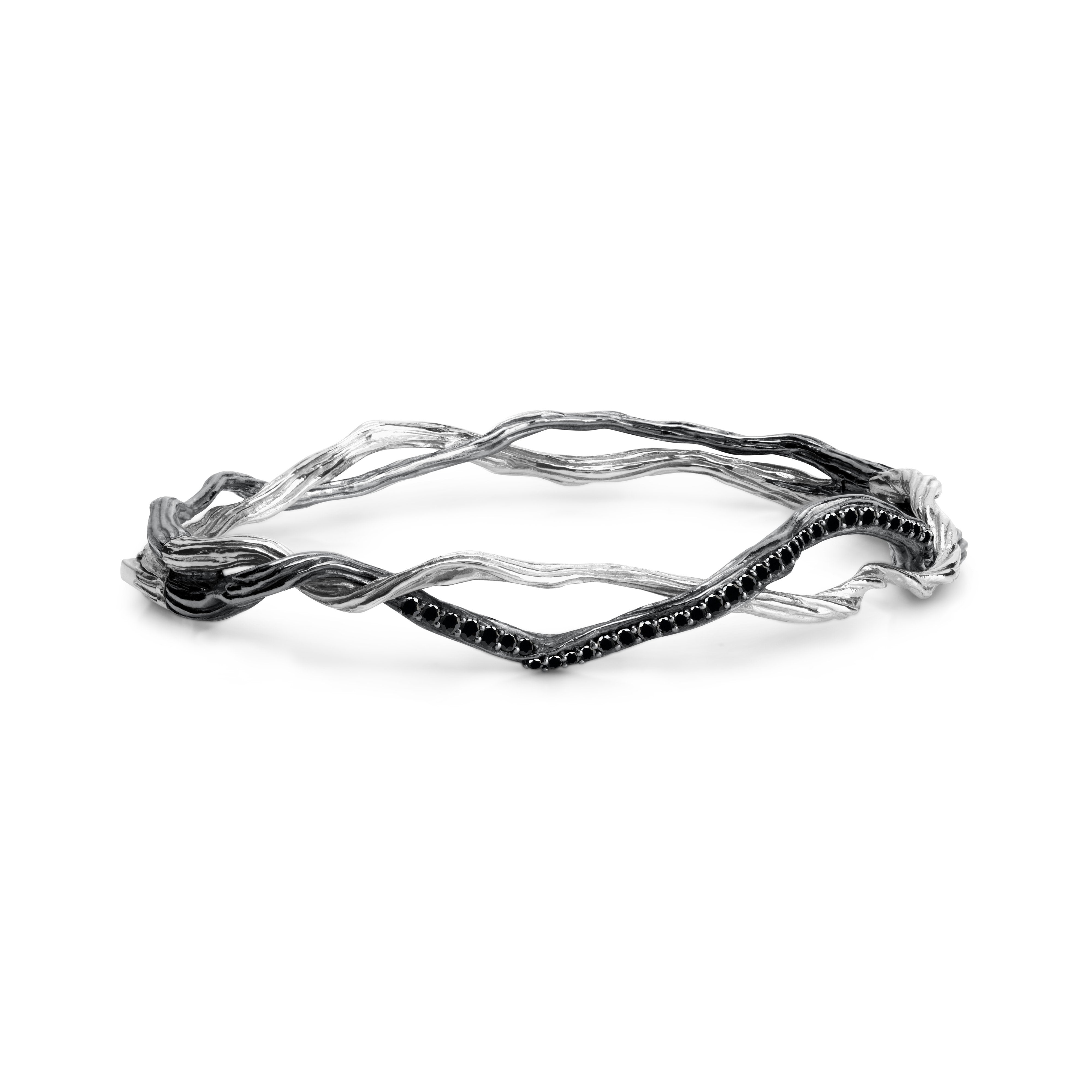 Elegant Wisteria Bracelet with Genuine Diamonds - Perfect for Weddings, Anniversaries & Special Occasions