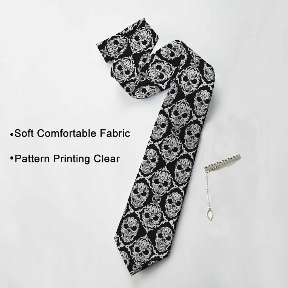 Premium Diamond Grid Men's Silk Tie - Black & White Chess Pattern Necktie for Wedding, Business & Formal Events - Perfect for Groomsmen, Office Professionals & Special Occasions