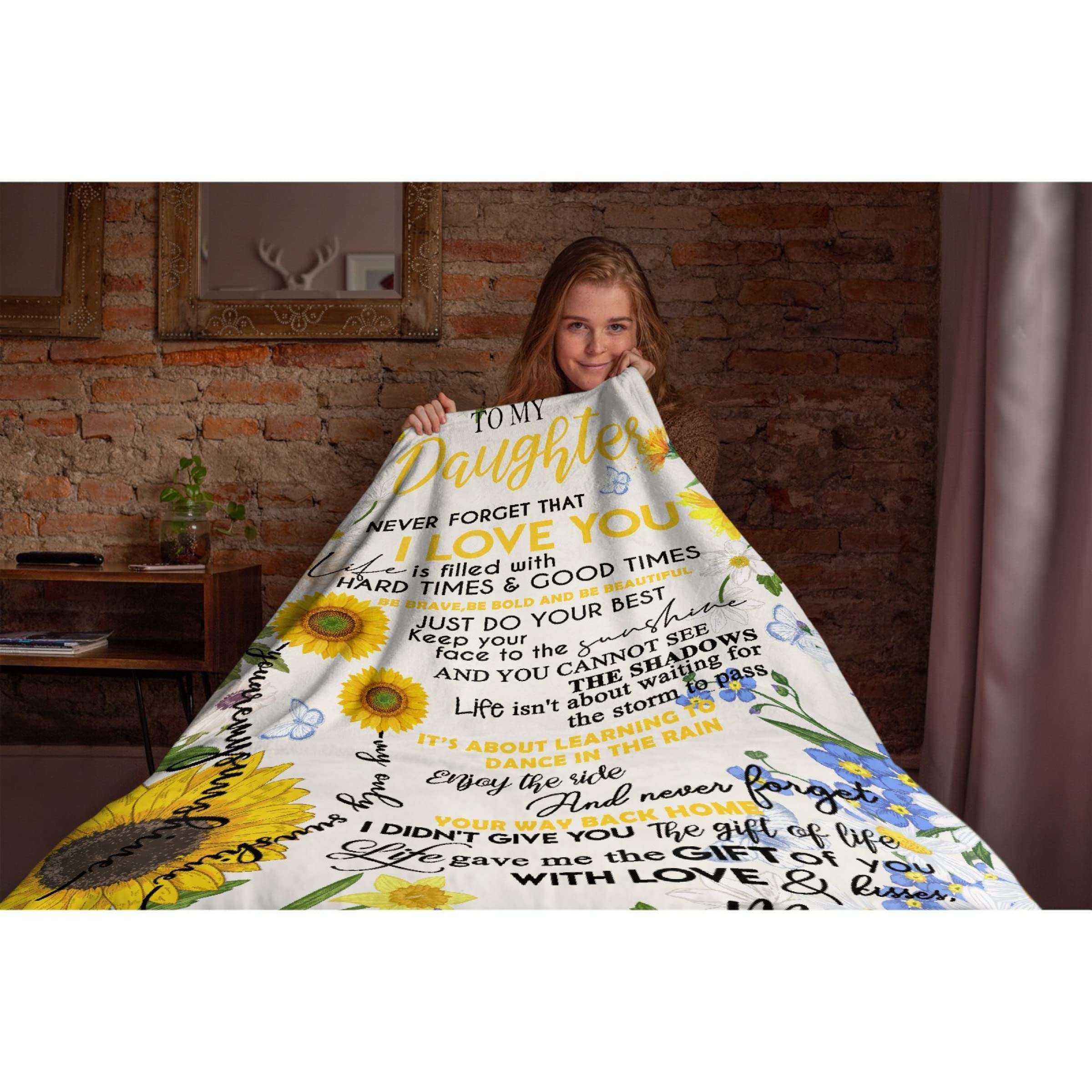 Sunflower Love Flannel Blanket - Ultra Soft & Cozy 120