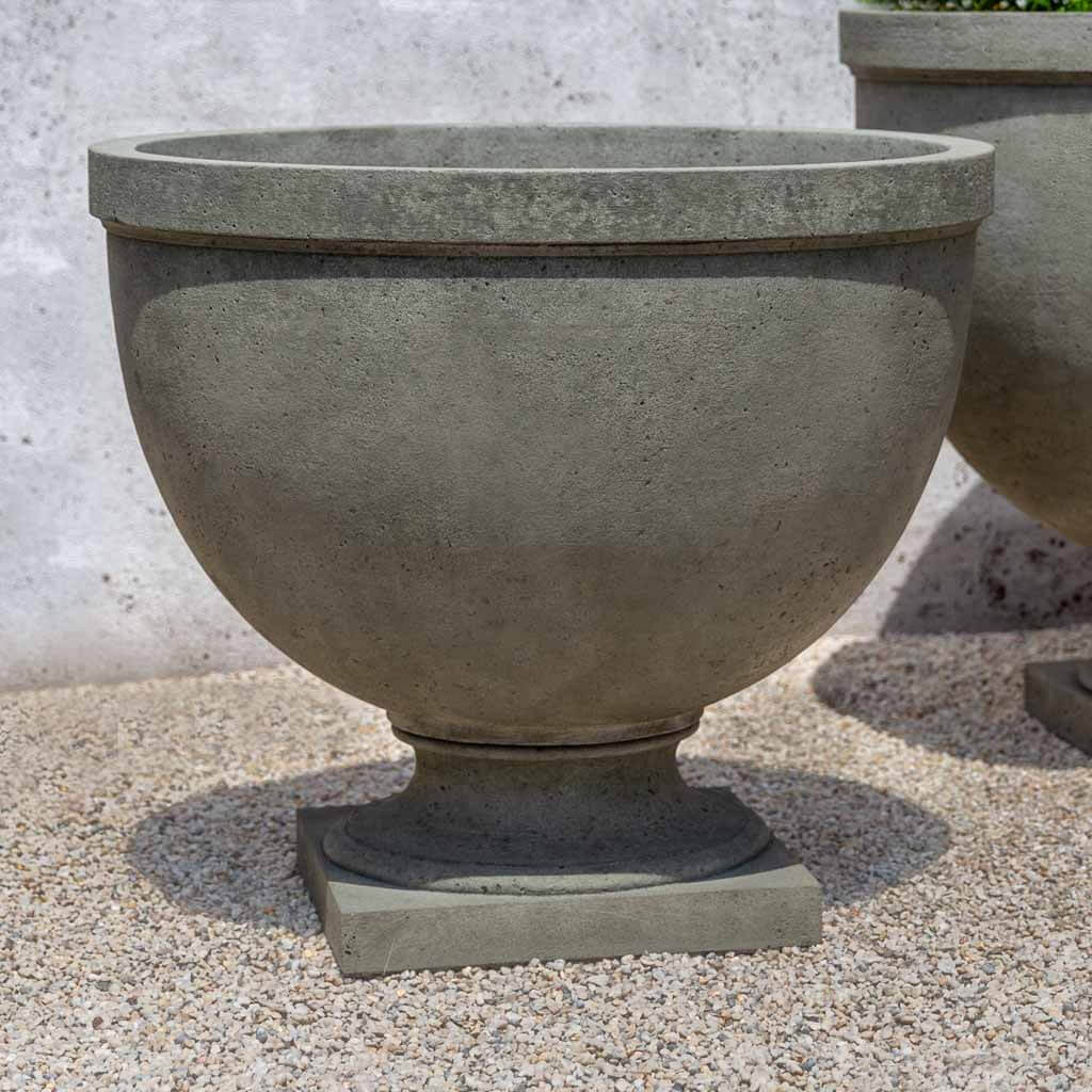 Campania International Huntington Small Urn - Classic Garden Urn for Outdoor Decor, Planters, and Memorials | Perfect for Patio, Lawn, and Cemetery Decorations
