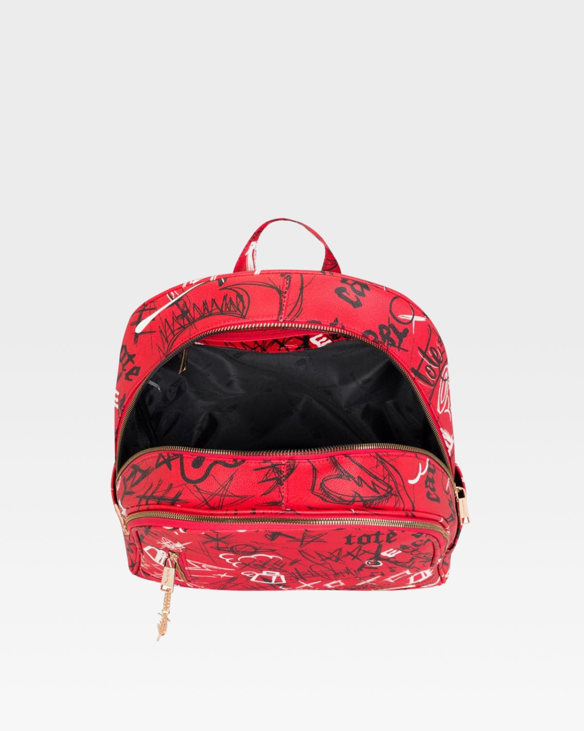 Red Graffiti Tombstone Roller Duffle Bag Set - Perfect for Travel, Gym & Skateboarding Accessories
