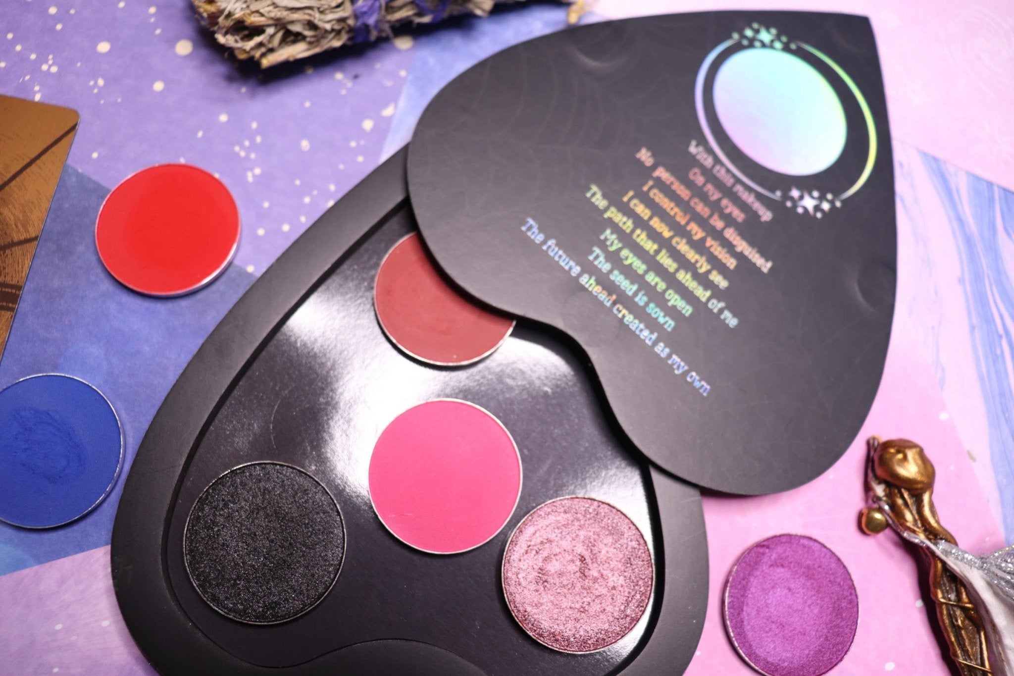 Custom Magnetic Planchette Palette for DIY Makeup & Travel - Create Your Own Future with Portable Cosmetic Organizer (Perfect for Artists, Makeup Lovers & On-the-Go Touch Ups)