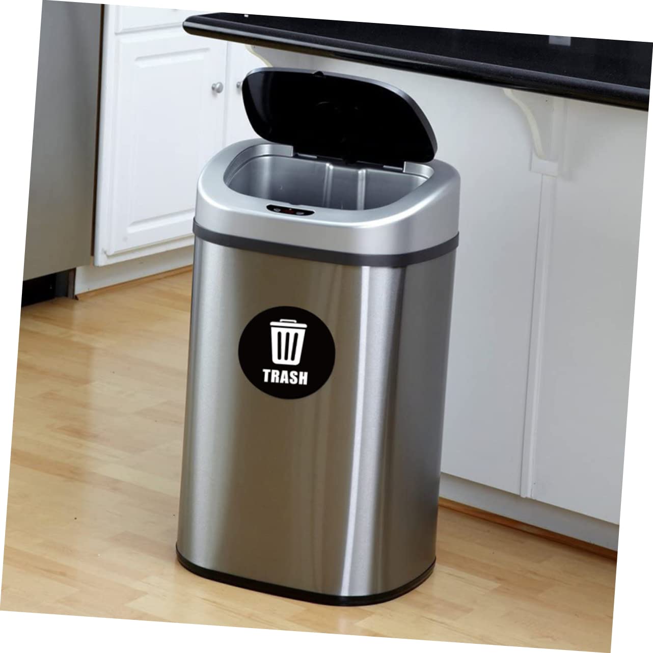 NUOBESTY Recycle & Trash Decal Sticker Set - PVC Waste Sorting Labels for Home & Office Trash Cans - Perfect for Kitchen, Bathroom & Classroom Recycling Bins