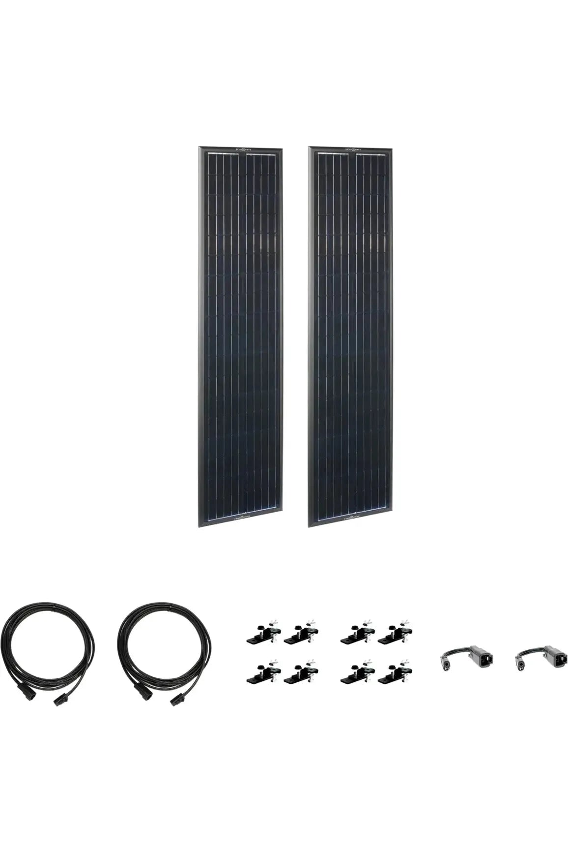Zamp Solar OBSIDIAN® SERIES 180 Watt Solar Panel Kit (2 x 90W) - Portable Off-Grid Power for RV, Boat, Camping & Emergency Backup