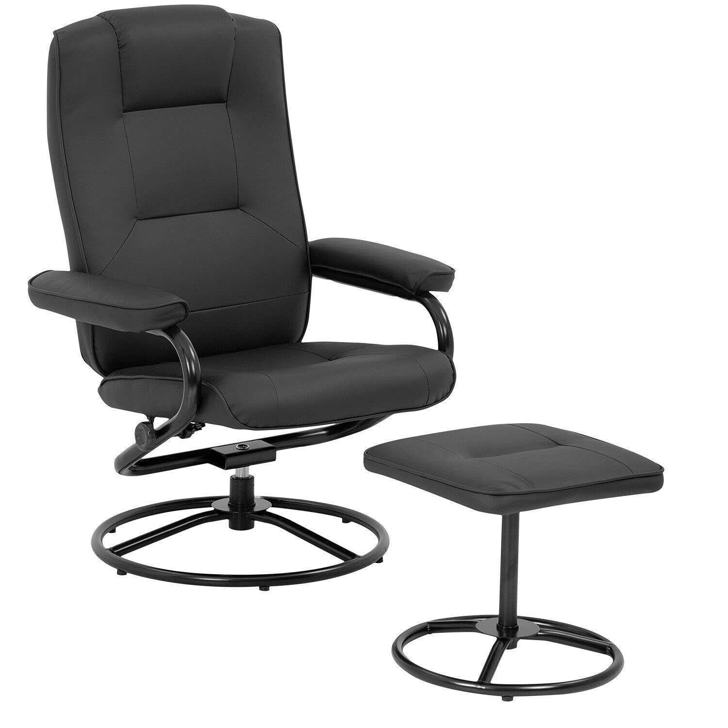 Premium GXP Ergonomic Leather Chair Set with Ottoman - Stress-Free Office & Living Room Seating for Ultimate Comfort & Relaxation