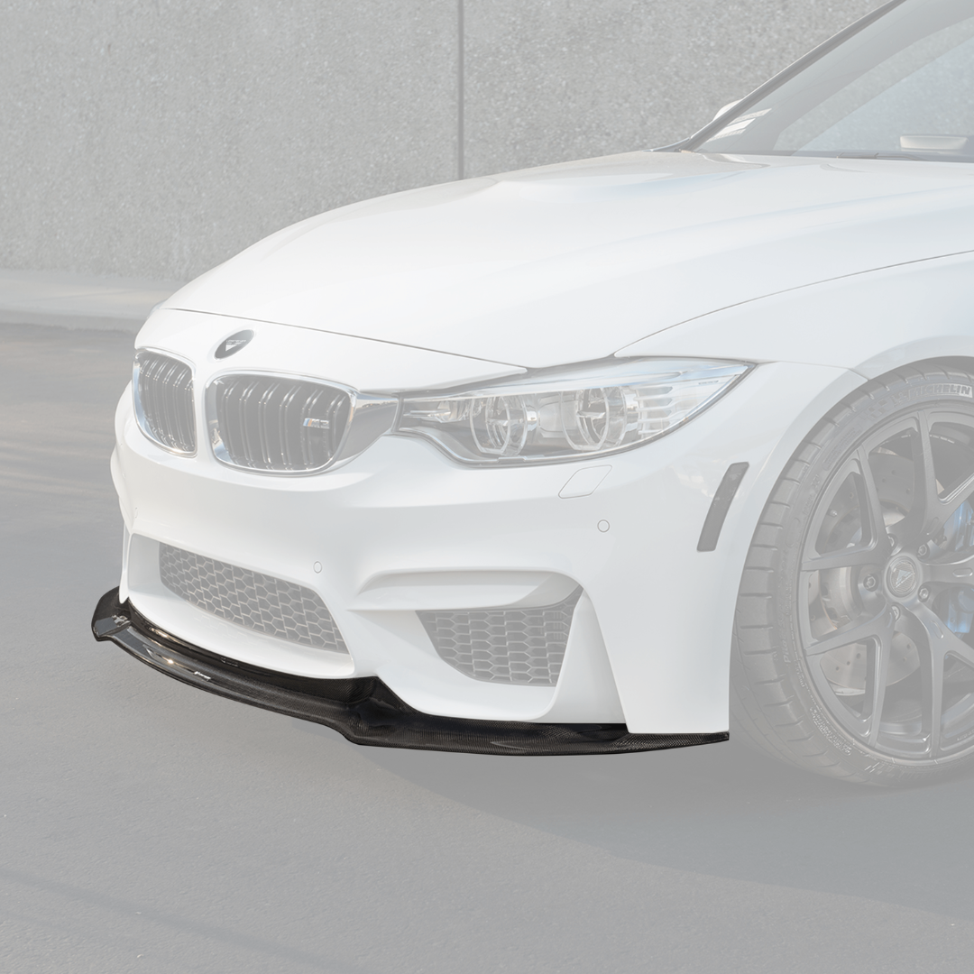 BMW F8X M3 M4 Carbon Fiber Front Lip Spoiler - V Style™ for Enhanced Aerodynamics & Sporty Look - Perfect for Track Days & Street Performance