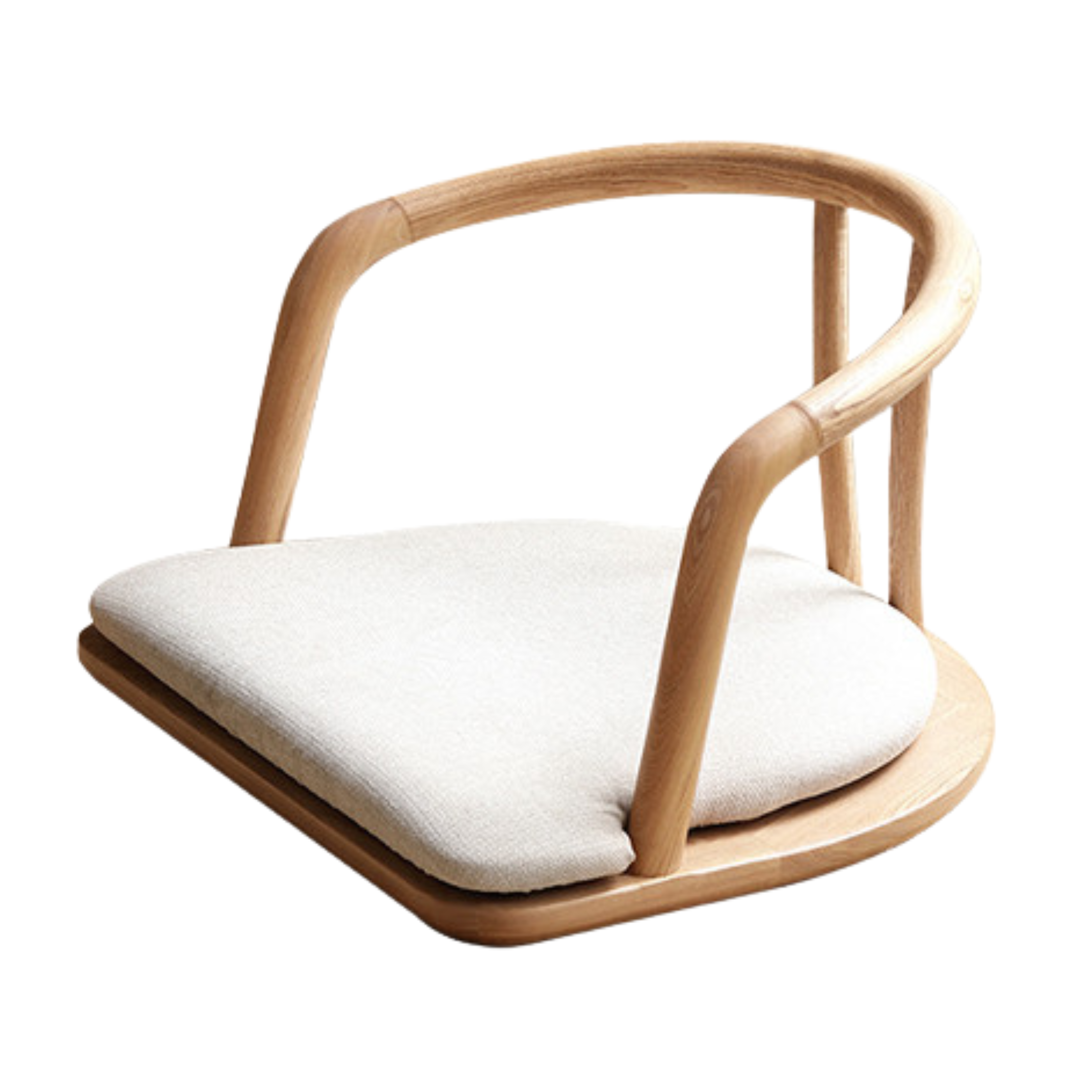 23.2x20x13.7 inch / 59x51.5x35.6cm / Natural wood color / Ash tea chair main chair
