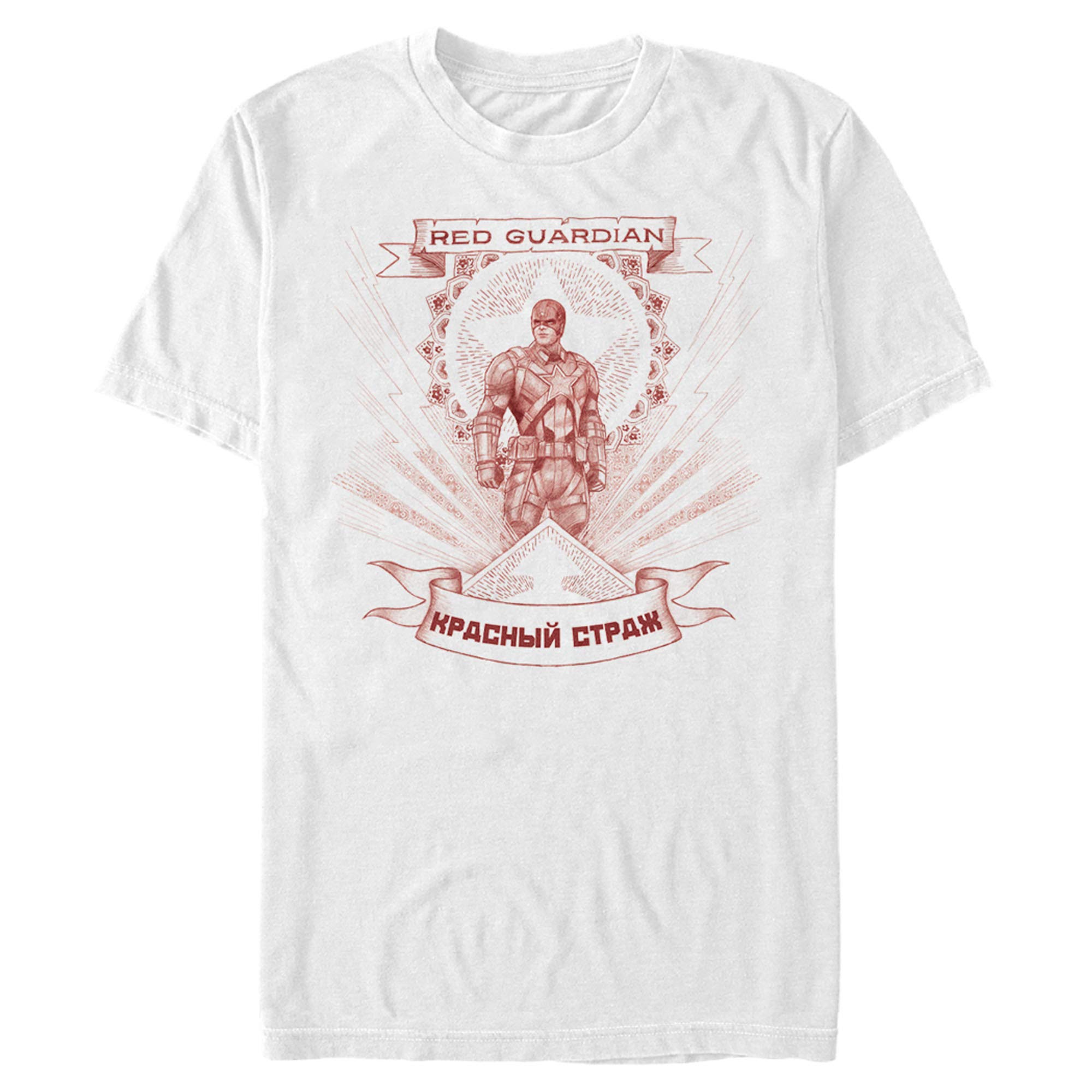 Marvel Black Widow Guardian Halo Graphic T-Shirt for Men - Cool Superhero Tee for Casual Wear, Cosplay & Comic Con