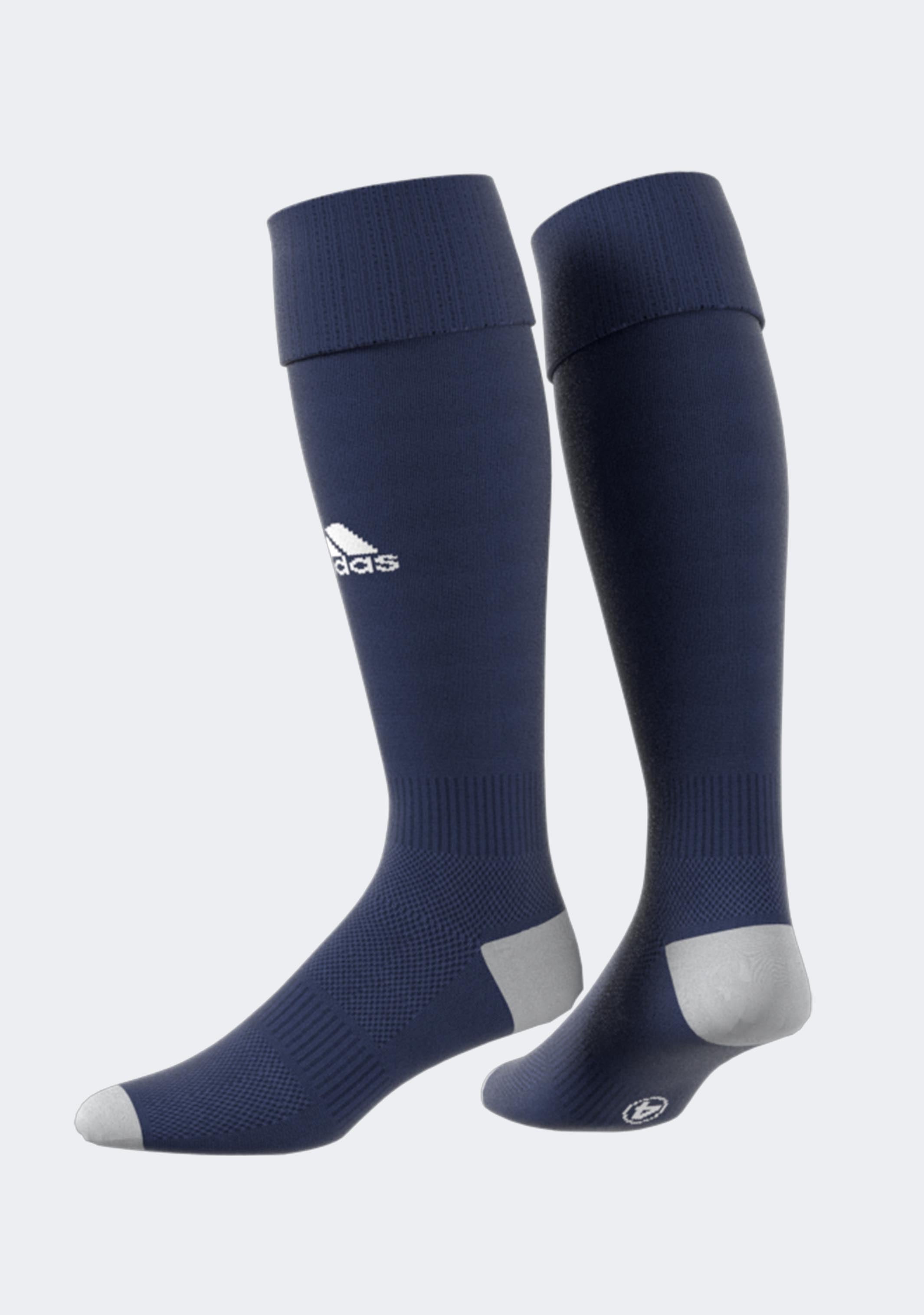 Adidas Milano 16 Athletic Socks - 3 Pack Cushioned Crew Socks for Running, Gym & Sports - Breathable Moisture-Wicking Performance Socks for Men & Women