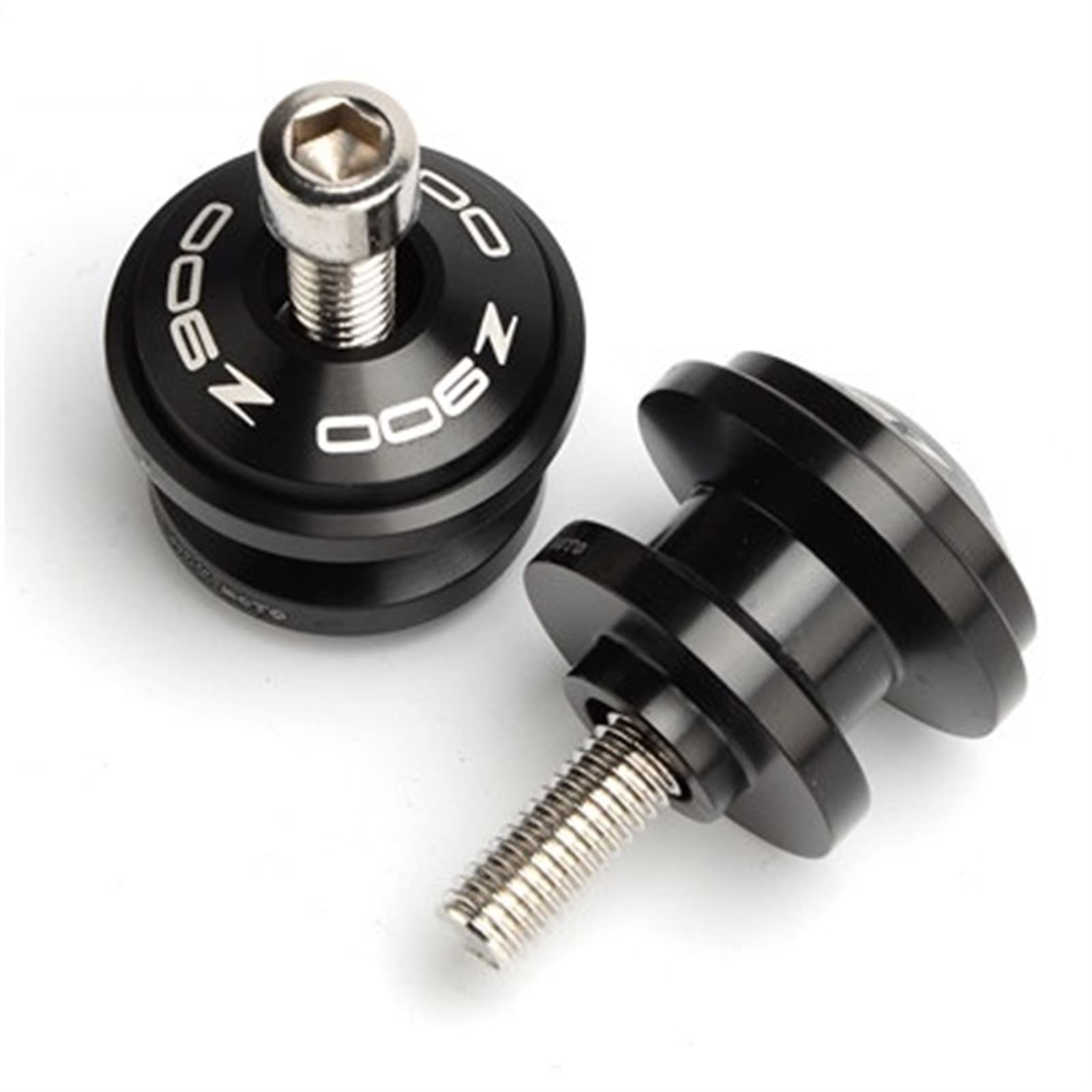 Kawasaki Z900 Frame Sliders (2017-2021) - Black Crash Protectors with Swingarm Spools & Stand Screws for Enhanced Motorcycle Protection and Style