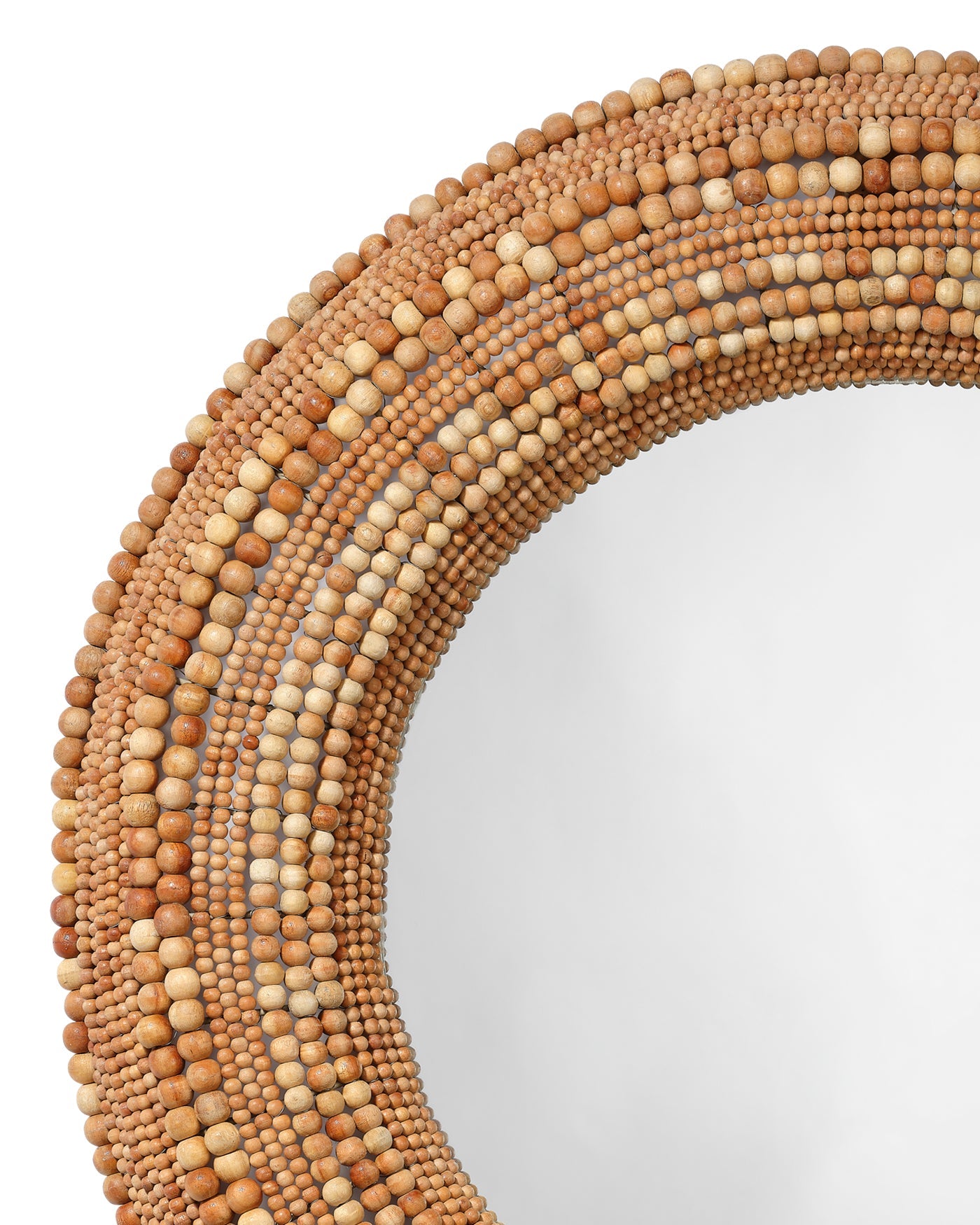 Strand Beaded Mirror - Handmade Bohemian Wall Decor for Living Room, Bedroom, Bathroom - Perfect for Home, Office & Wedding Decorations