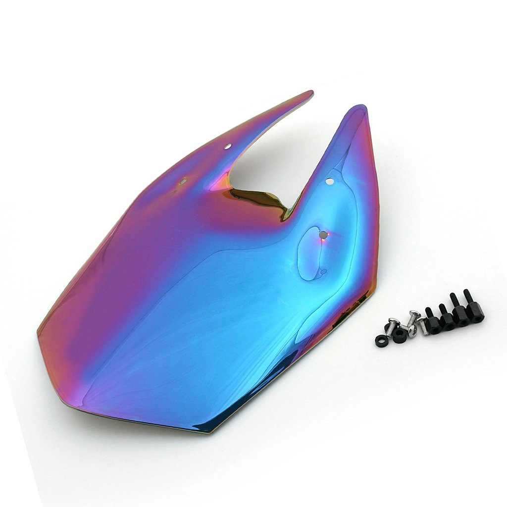 **Z800 2013-2016 Double Bubble Windshield Windscreen (Iridium) - Enhanced Aerodynamics for Comfortable Riding on Kawasaki Z800 Motorcycles**