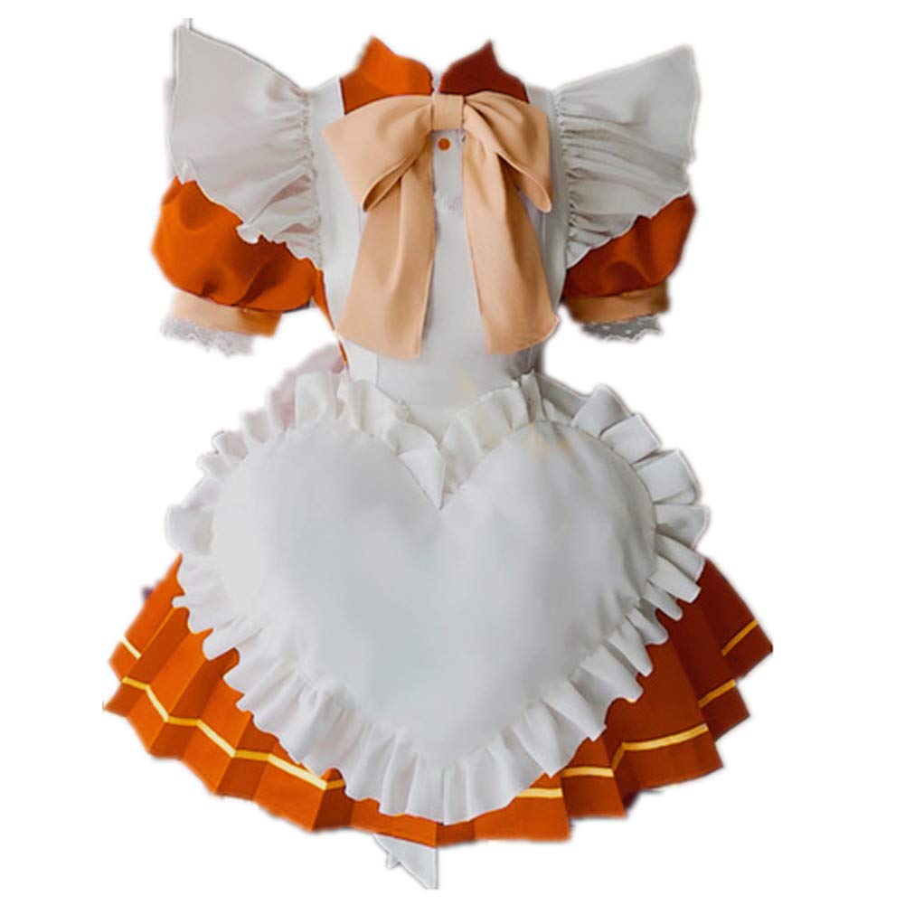 Tokyo Mew Mew Momomiya Ichigo Halloween Cosplay Costume - Anime Maid Dress Lolita Outfit for Halloween Party, Anime Convention & Cosplay Events