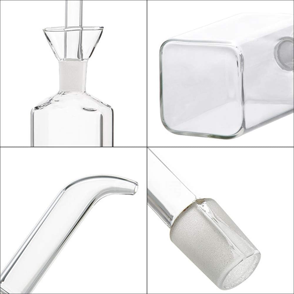 Premium Glass Olive Oil Dispenser Bottle - 125ml/4.27oz Kitchen Oil & Vinegar Measuring Bottle with Precision Spout - Perfect for Cooking, Baking, Salad Dressing & BBQ Grilling