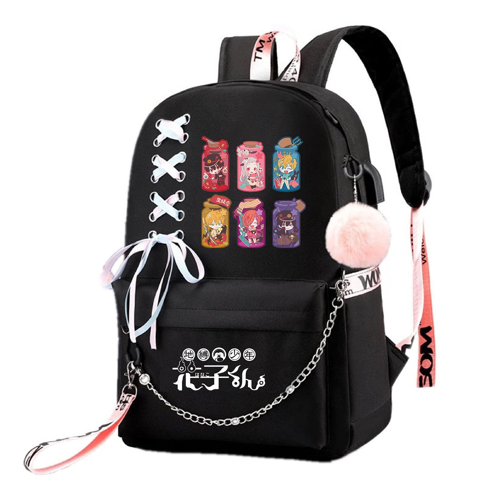 ISaikoy Anime Toilet Bound Hanako-kun Backpack - Stylish School Bag for Students, Laptop Shoulder Bag with Padded Compartment, Perfect for College, Travel & Cosplay | Cute Anime Merch Gift