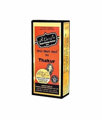 Premium MABOX THAKUR ROGHAN DIMAGE ROSHAN Oil for Hair Growth & Scalp Care - Natural Ayurvedic Treatment for Thicker, Healthier Hair - Perfect for Daily Hair Care Routine & Scalp Massage